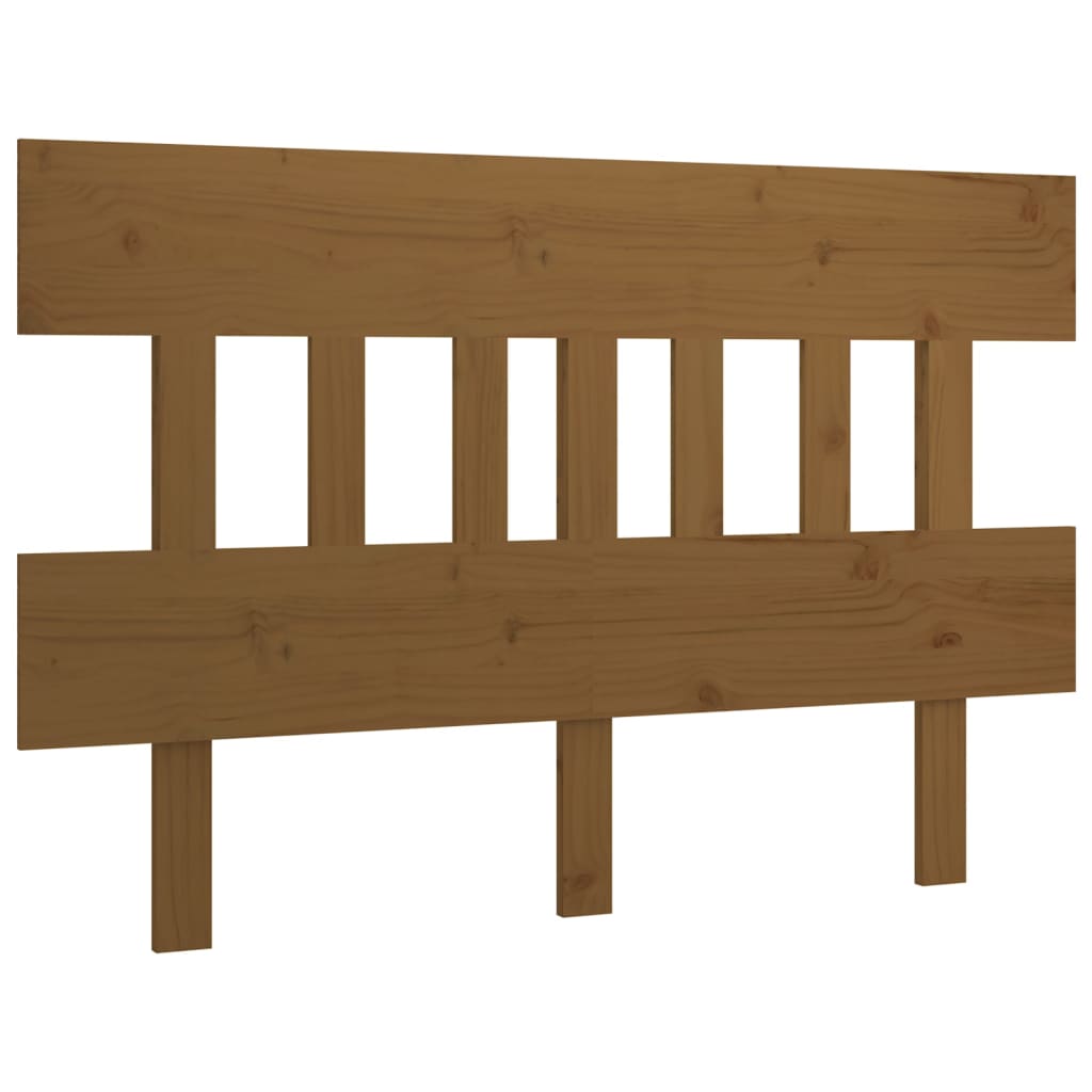 Tête de lit Marron miel 123,5x3x81 cm Bois massif de pin Têtes et pieds de lit vidaXL   