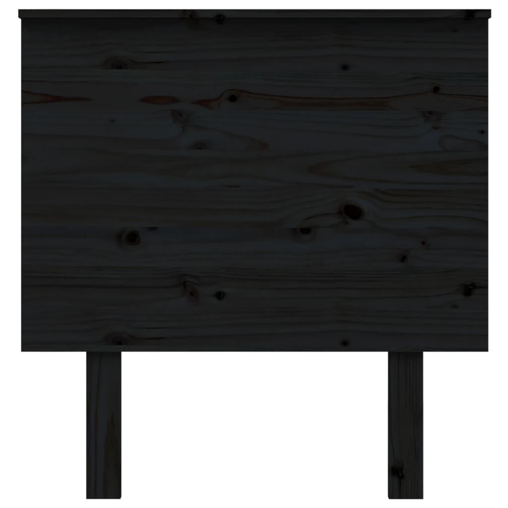 Tête de lit Noir 79x6x82,5 cm Bois massif de pin Têtes et pieds de lit vidaXL   