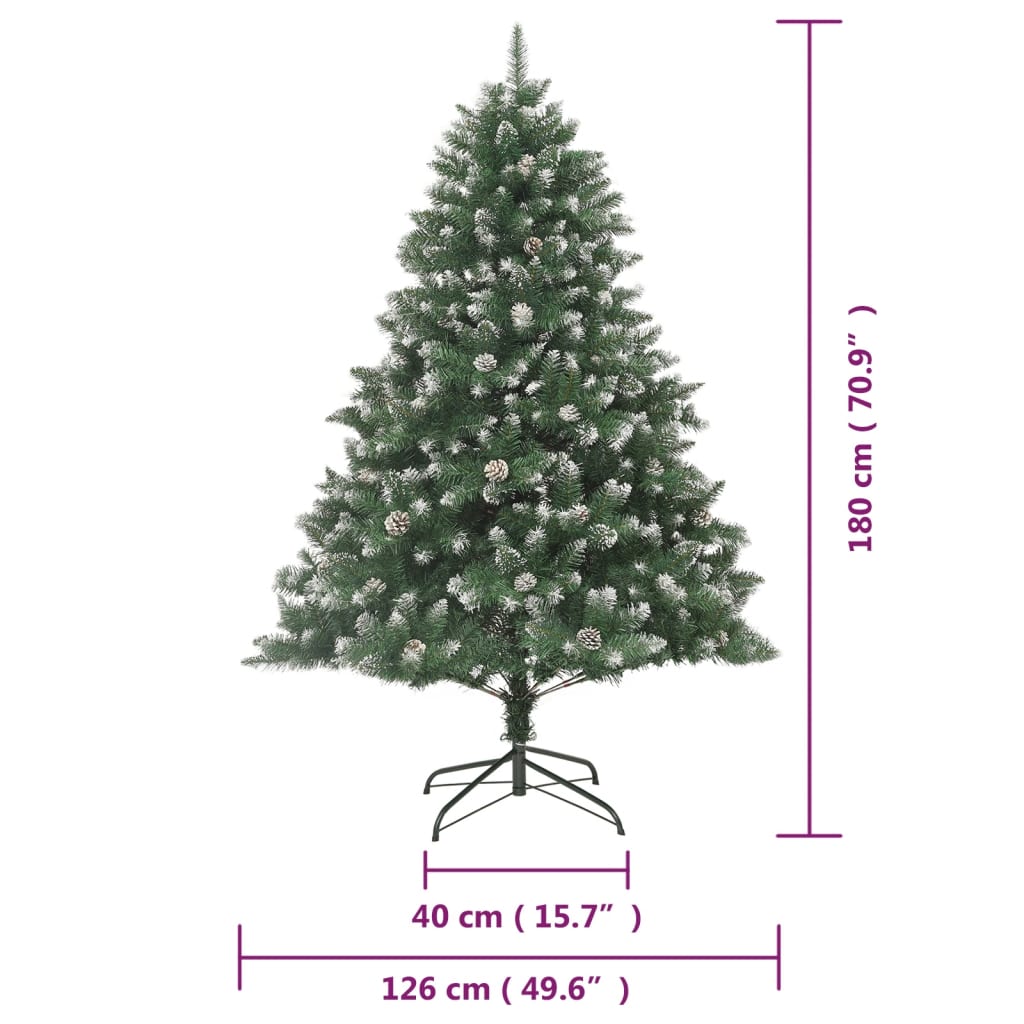 Sapin de Noël artificiel avec support 180 cm PVC - Xios Store SNC