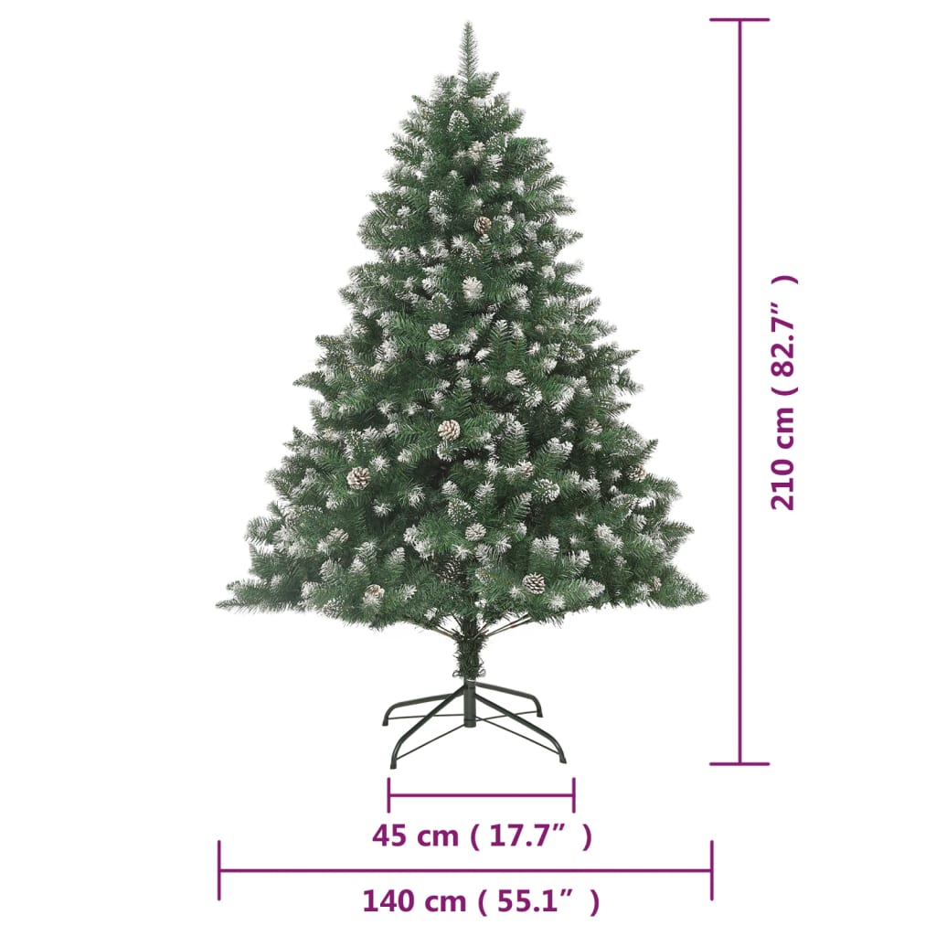 Sapin de Noël artificiel avec support 210 cm PVC - Xios Store SNC