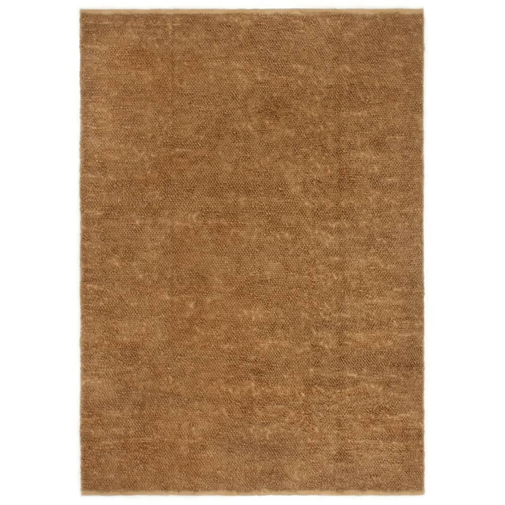 Tapis à poils bouclés fait à la main 160x230 cm Jute et coton Tapis vidaXL   