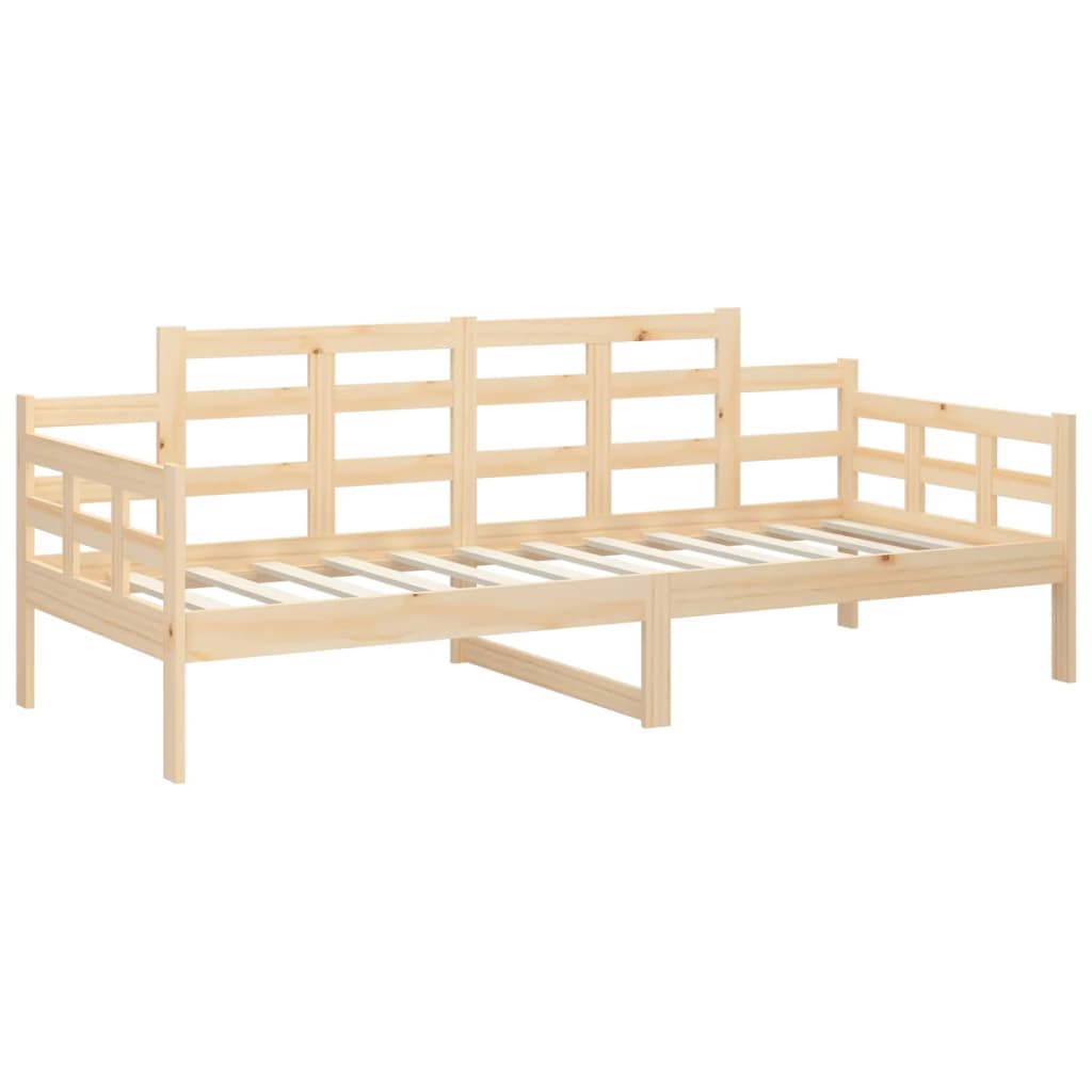 Lit de jour Bois massif de pin 90x200 cm Lits & cadres de lit vidaXL   