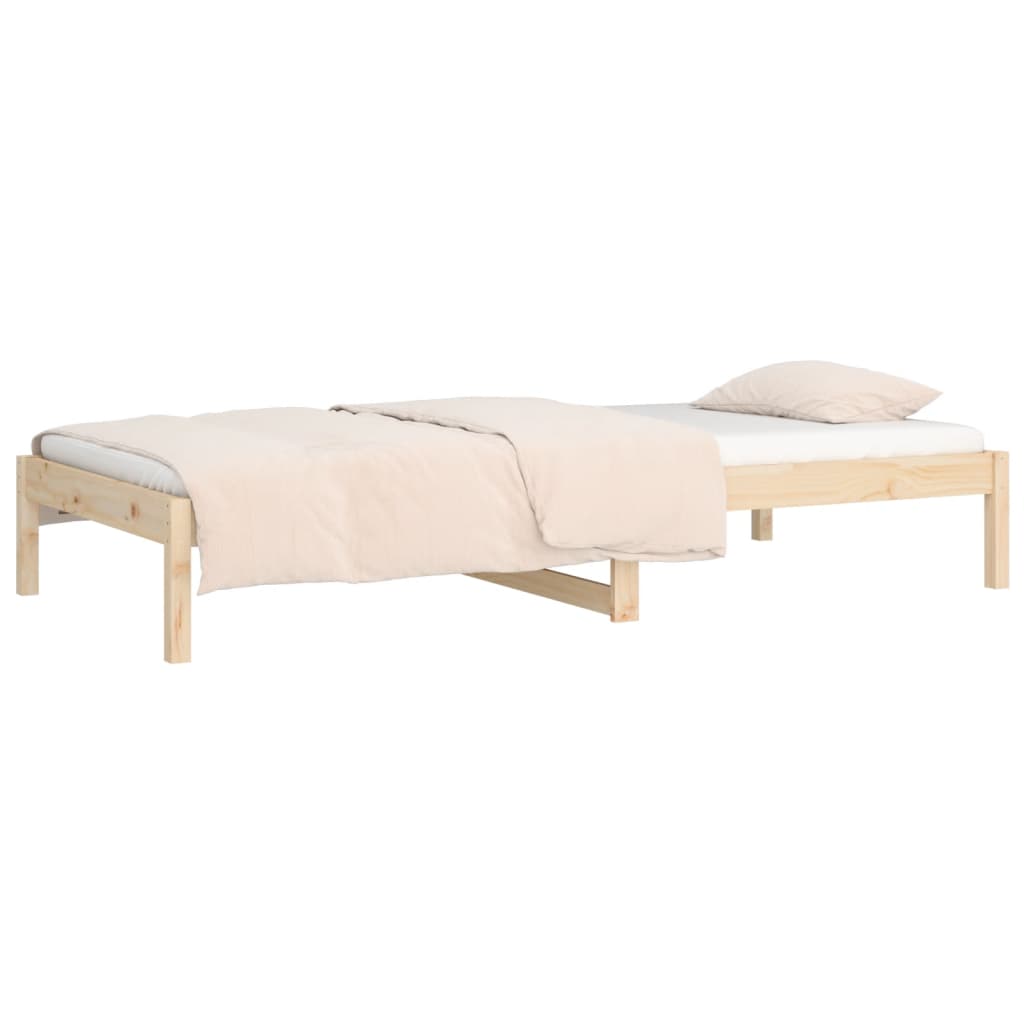 Lit de jour 90x200 cm Bois de pin massif Lits & cadres de lit vidaXL   