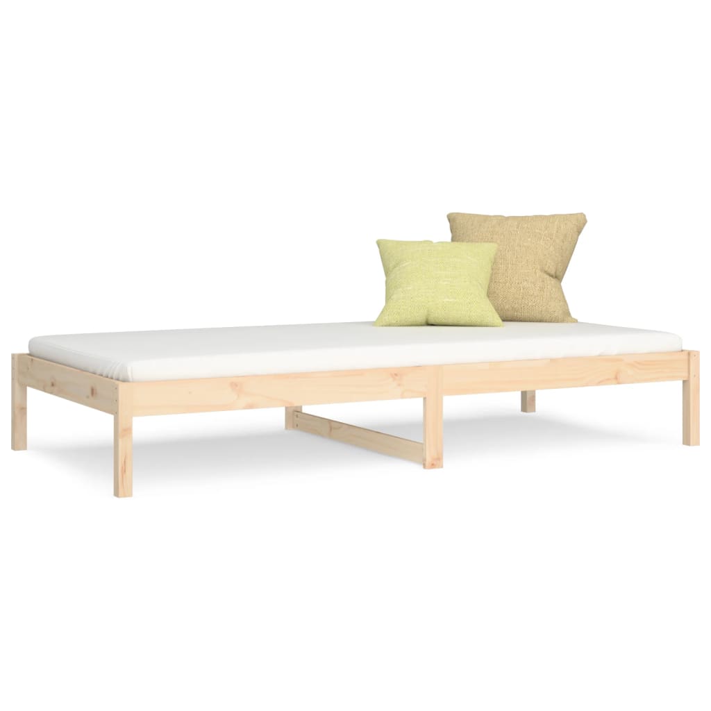 Lit de jour 90x190 cm Simple Bois de pin massif Lits & cadres de lit vidaXL   