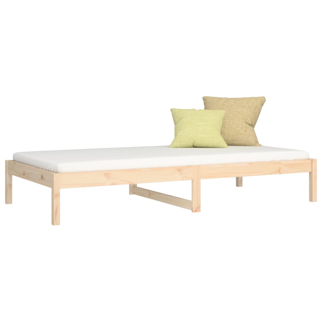 Lit de jour 90x190 cm Simple Bois de pin massif Lits & cadres de lit vidaXL   