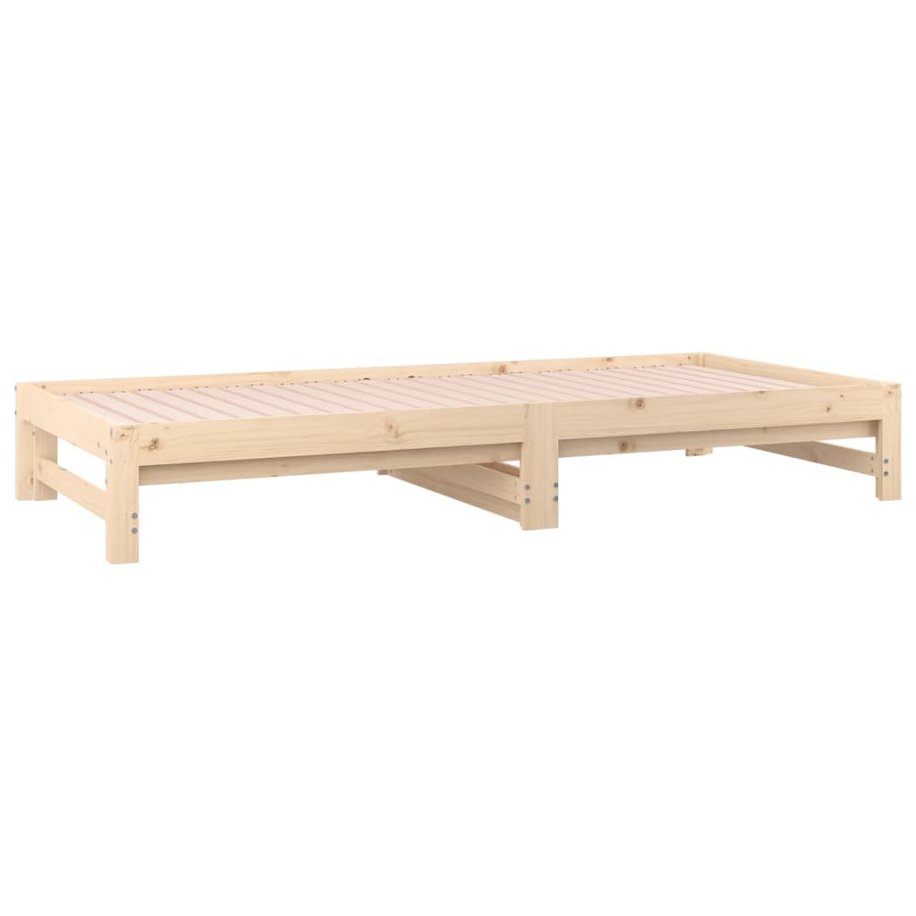 Lit coulissant 2x(80x200) cm Bois de pin massif Lits & cadres de lit vidaXL   