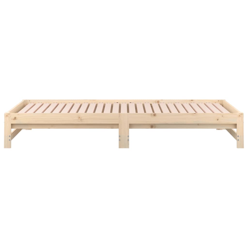 Lit coulissant 2x(80x200) cm Bois de pin massif Lits & cadres de lit vidaXL   