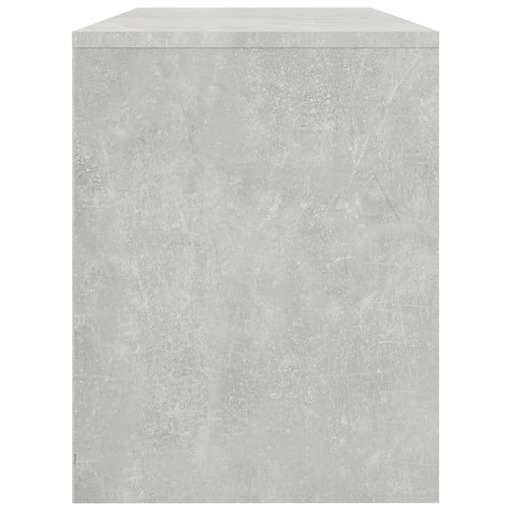 Tabouret de toilette Gris béton 70x35x45 cm Bois d'ingénierie - Xios Store SNC