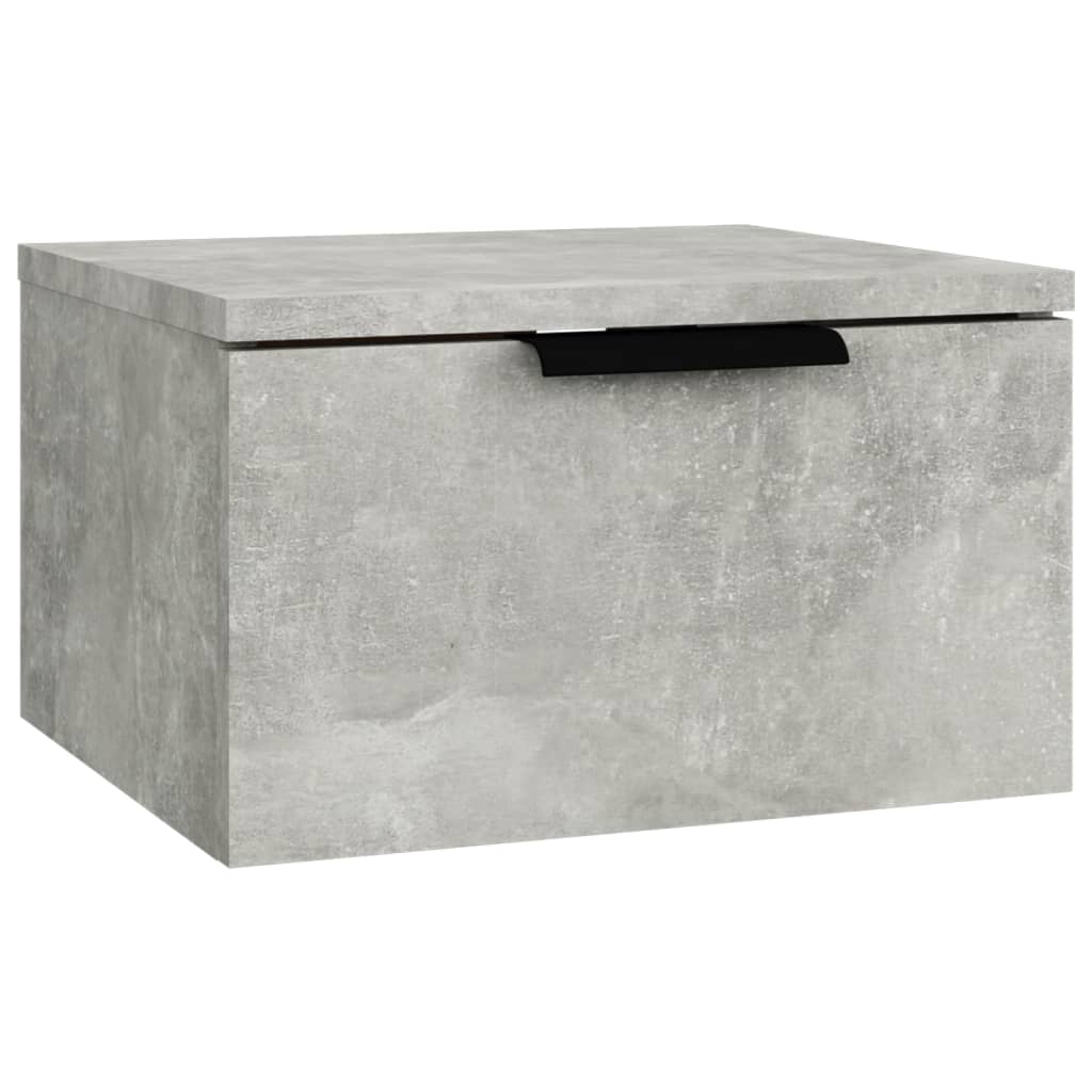 Table de chevet murale Gris béton 34x30x20 cm Tables de chevet vidaXL