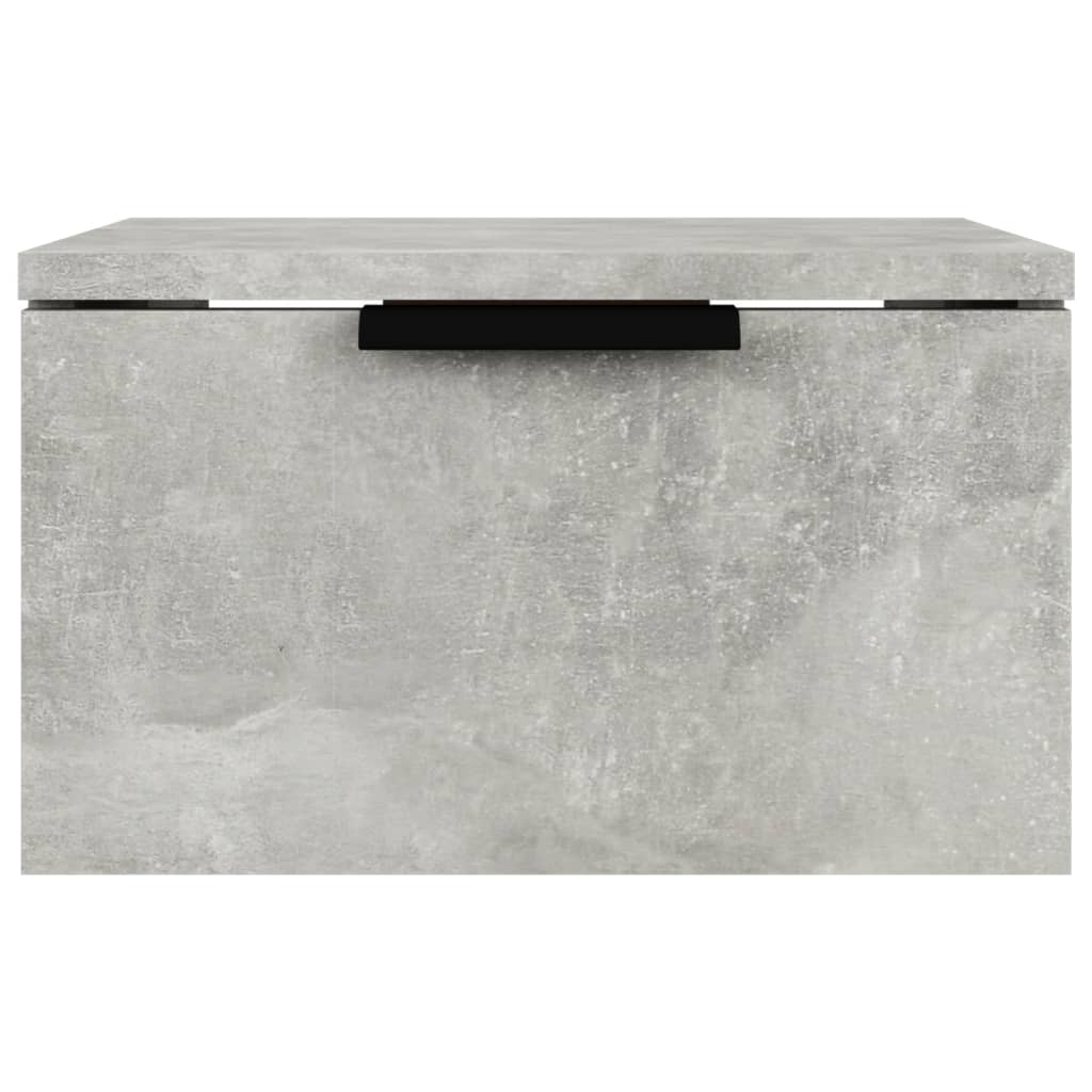 Table de chevet murale Gris béton 34x30x20 cm Tables de chevet vidaXL