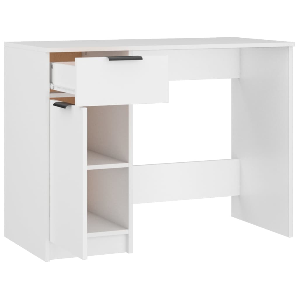 Bureau Blanc 100x50x75 cm Bois d'ingénierie Bureaux vidaXL   