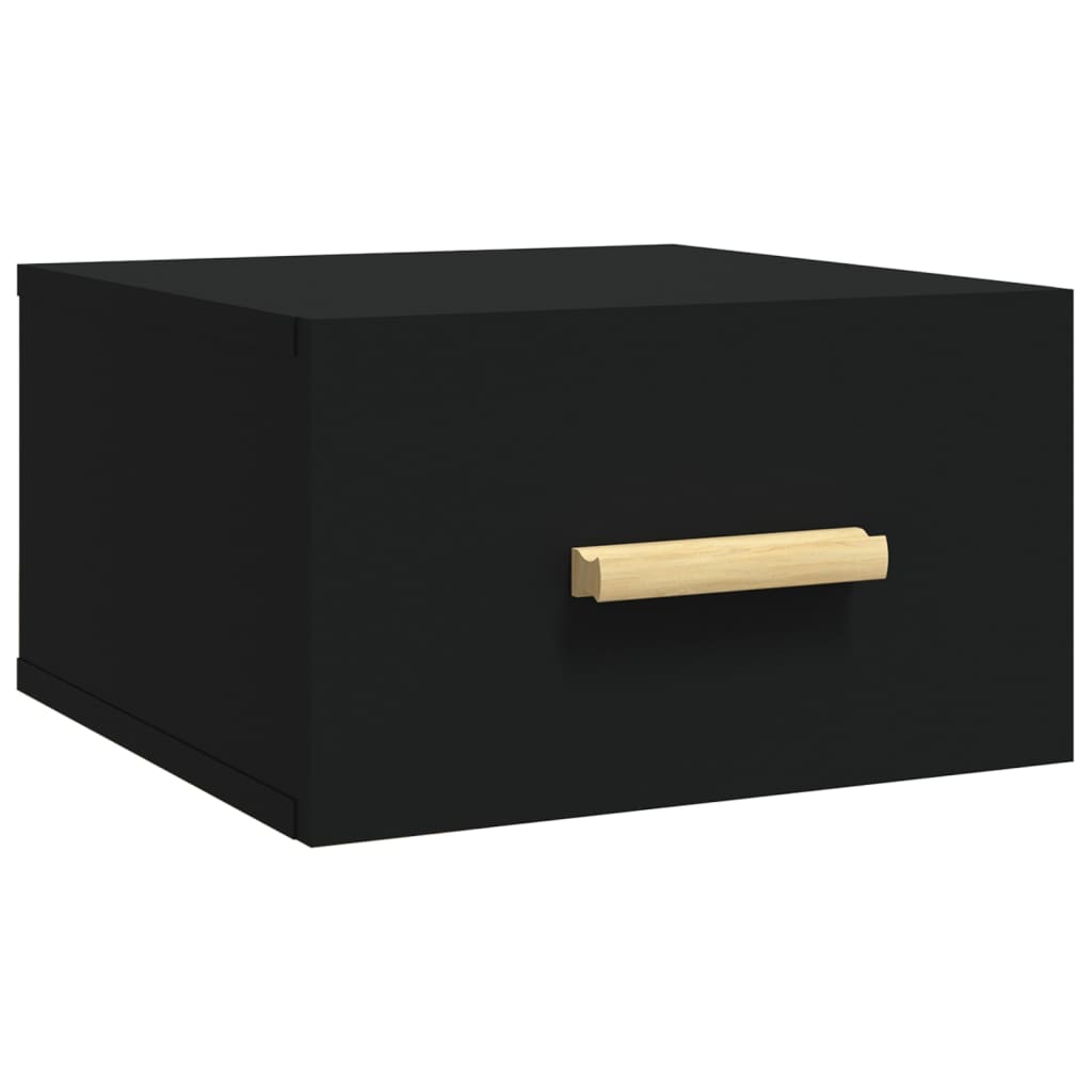 Table de chevet murale noir 35x35x20 cm Tables de chevet vidaXL   