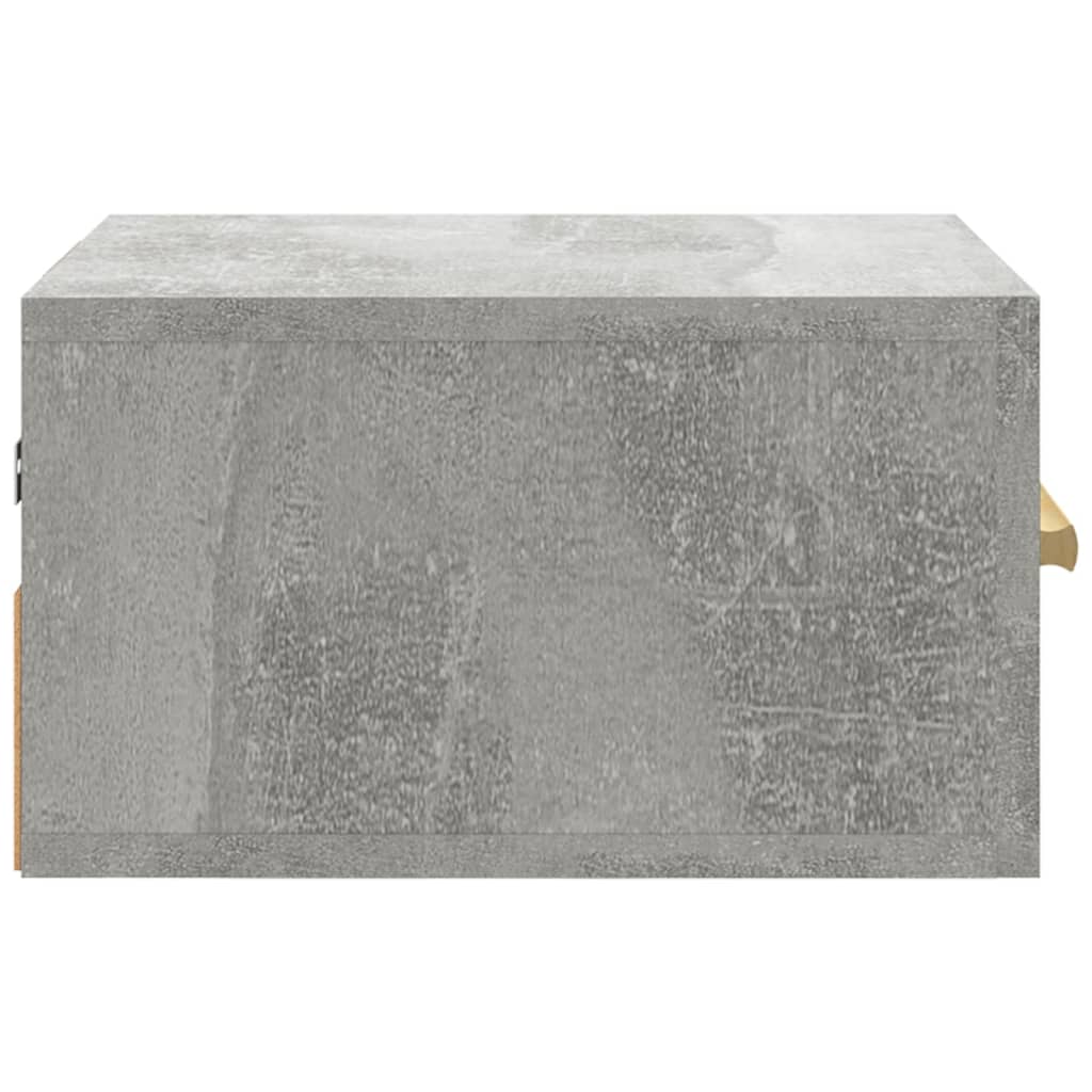 Table de chevet murale gris béton 35x35x20 cm Tables de chevet vidaXL   