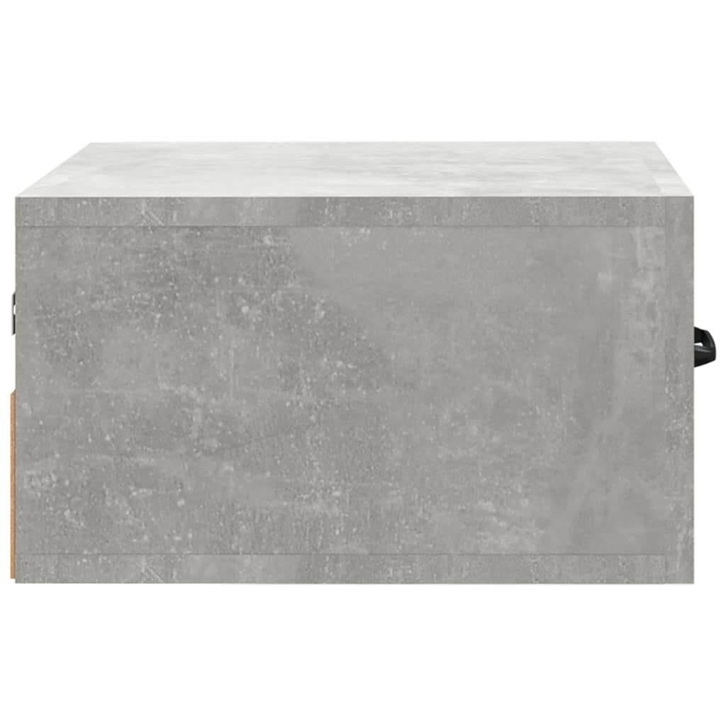 Table de chevet murale Gris béton 35x35x20 cm Tables de chevet vidaXL   