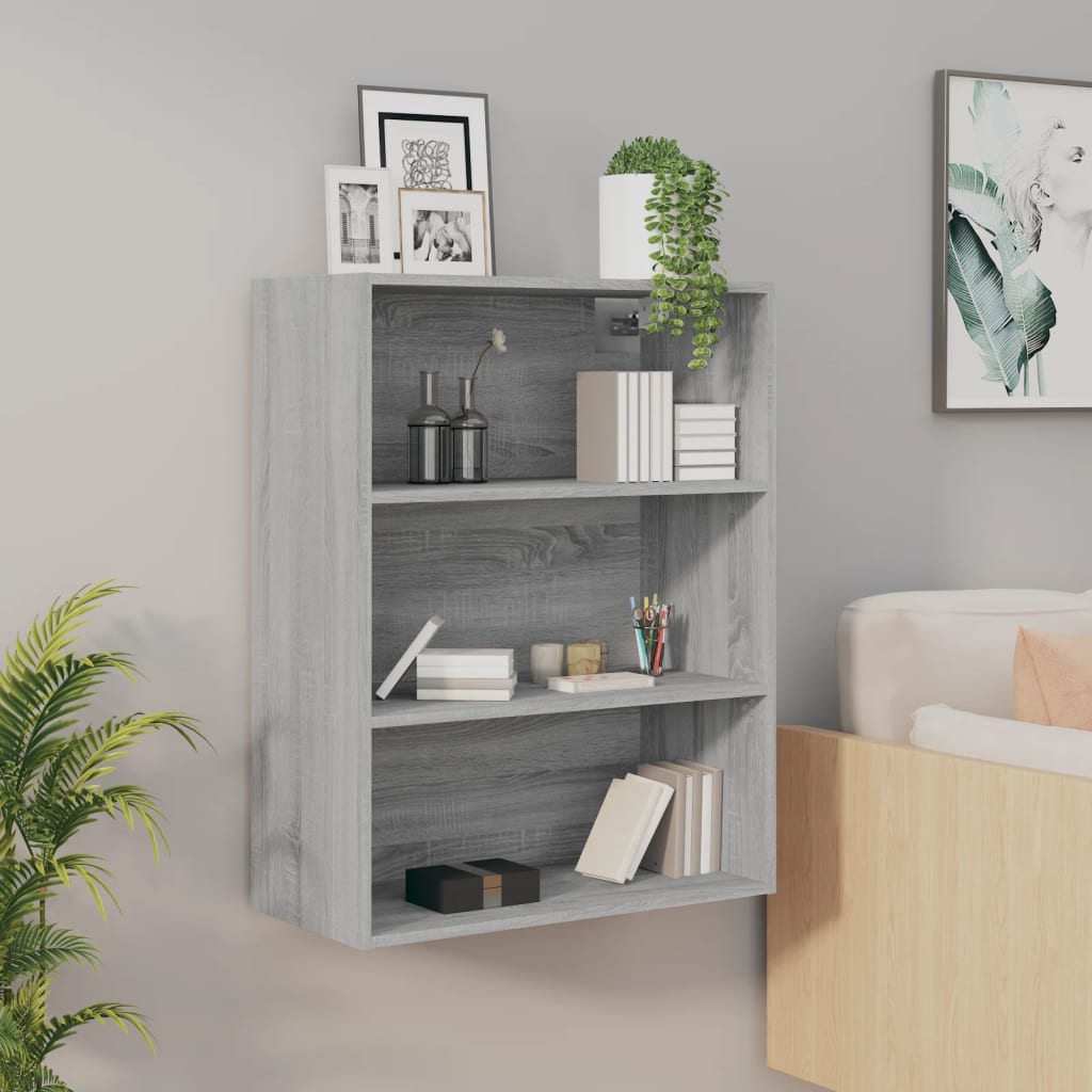 Image Armoire murale suspendue Sonoma gris 69,5x32,5x90 cm | Xios Store SNC vidaXL Xios Store SNC