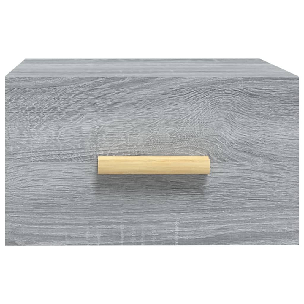 Table de chevet murale sonoma gris 35x35x20 cm Tables de chevet vidaXL   