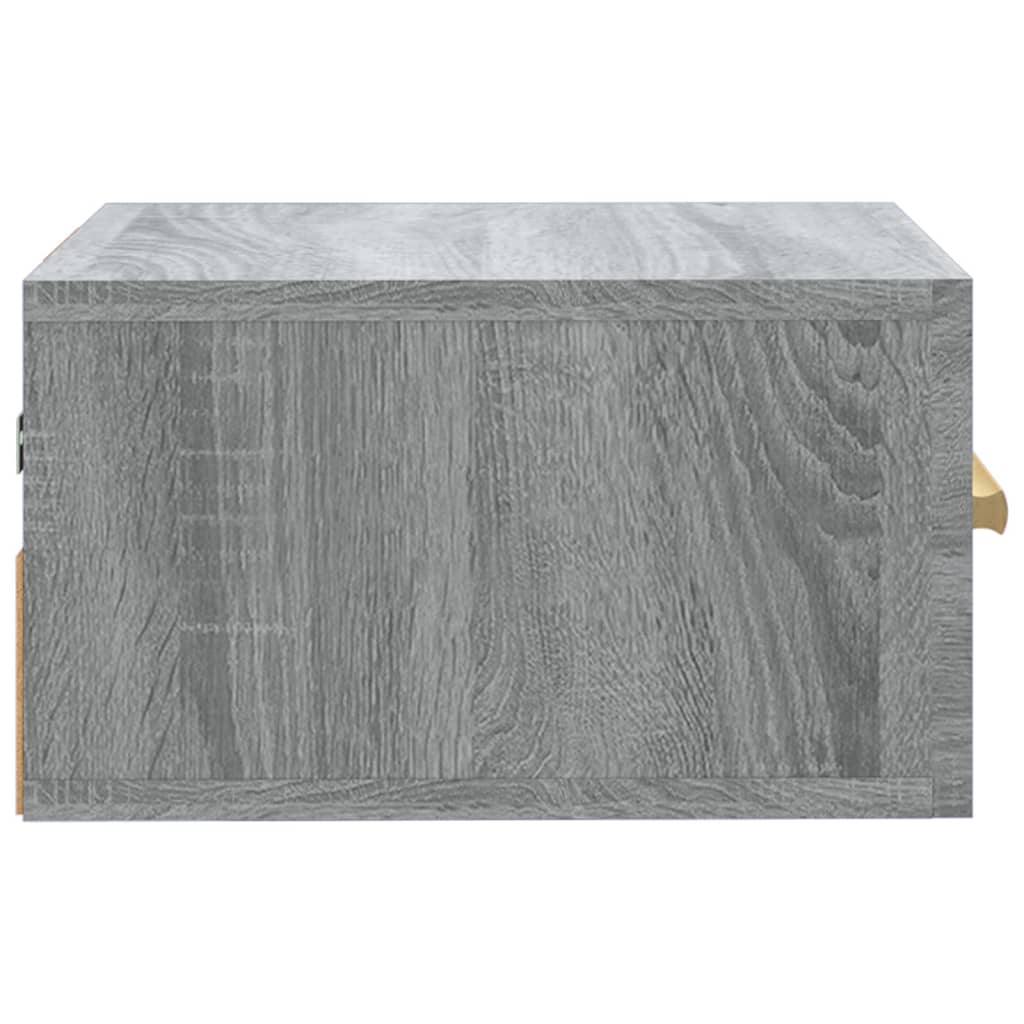 Table de chevet murale sonoma gris 35x35x20 cm Tables de chevet vidaXL   