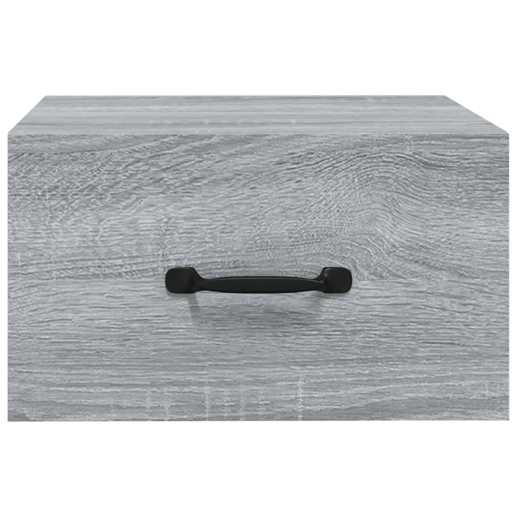 Table de chevet murale Sonoma gris 35x35x20 cm Tables de chevet vidaXL   