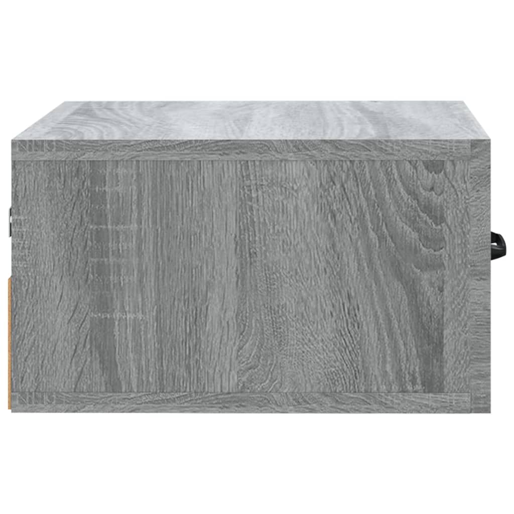 Table de chevet murale Sonoma gris 35x35x20 cm Tables de chevet vidaXL   