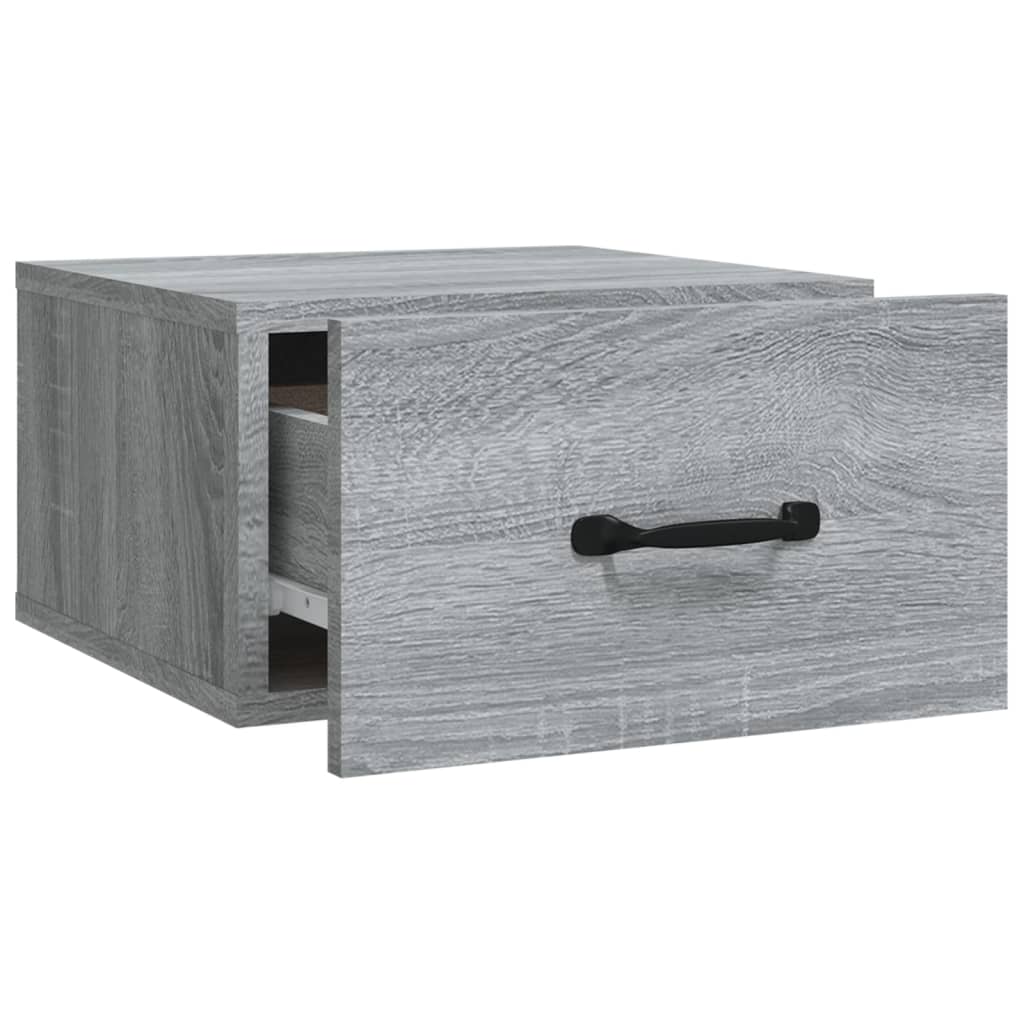 Tables de chevet murales 2 pcs Sonoma gris 35x35x20 cm Tables de chevet vidaXL   