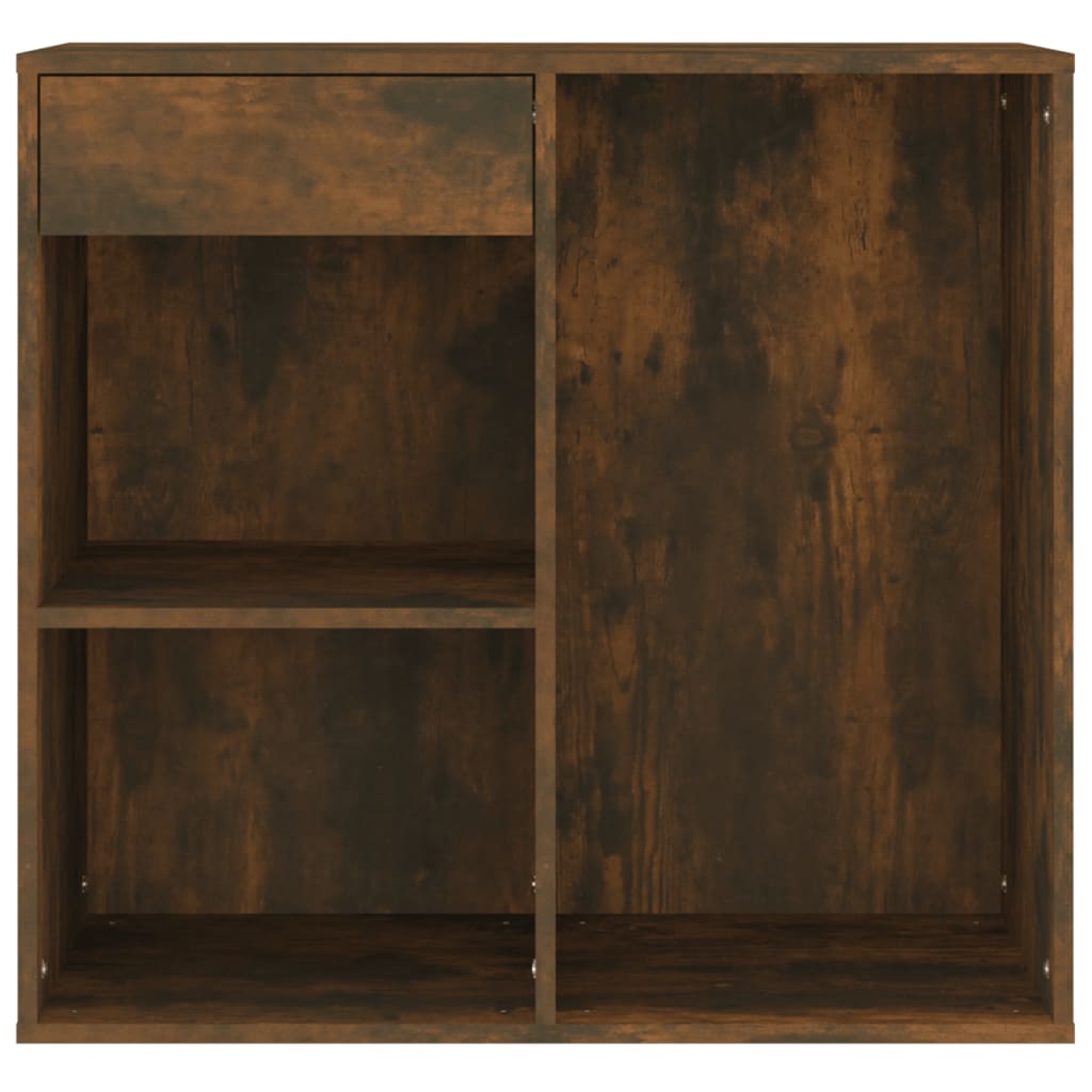 Armoire cosmétique Chêne fumé 80x40x75 cm Bois d'ingénierie Armoires & meubles de rangement vidaXL