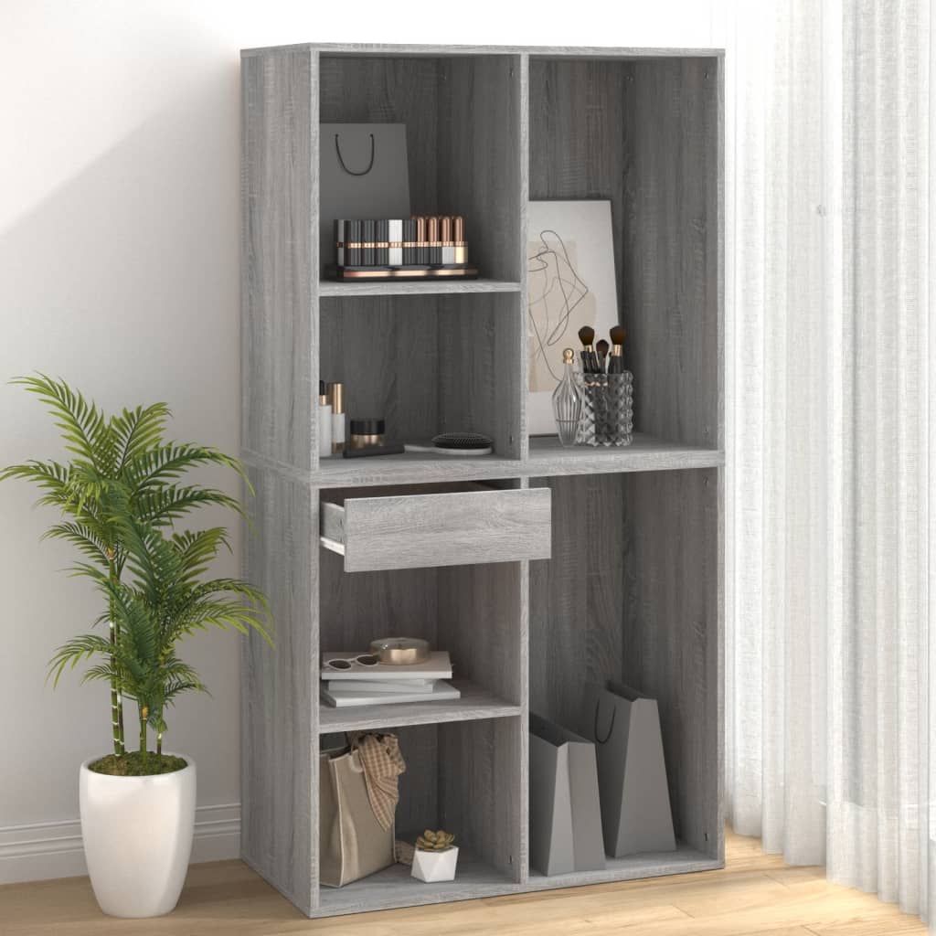 Armoire cosmétique Sonoma gris 80x40x75 cm Bois d'ingénierie Armoires & meubles de rangement vidaXL