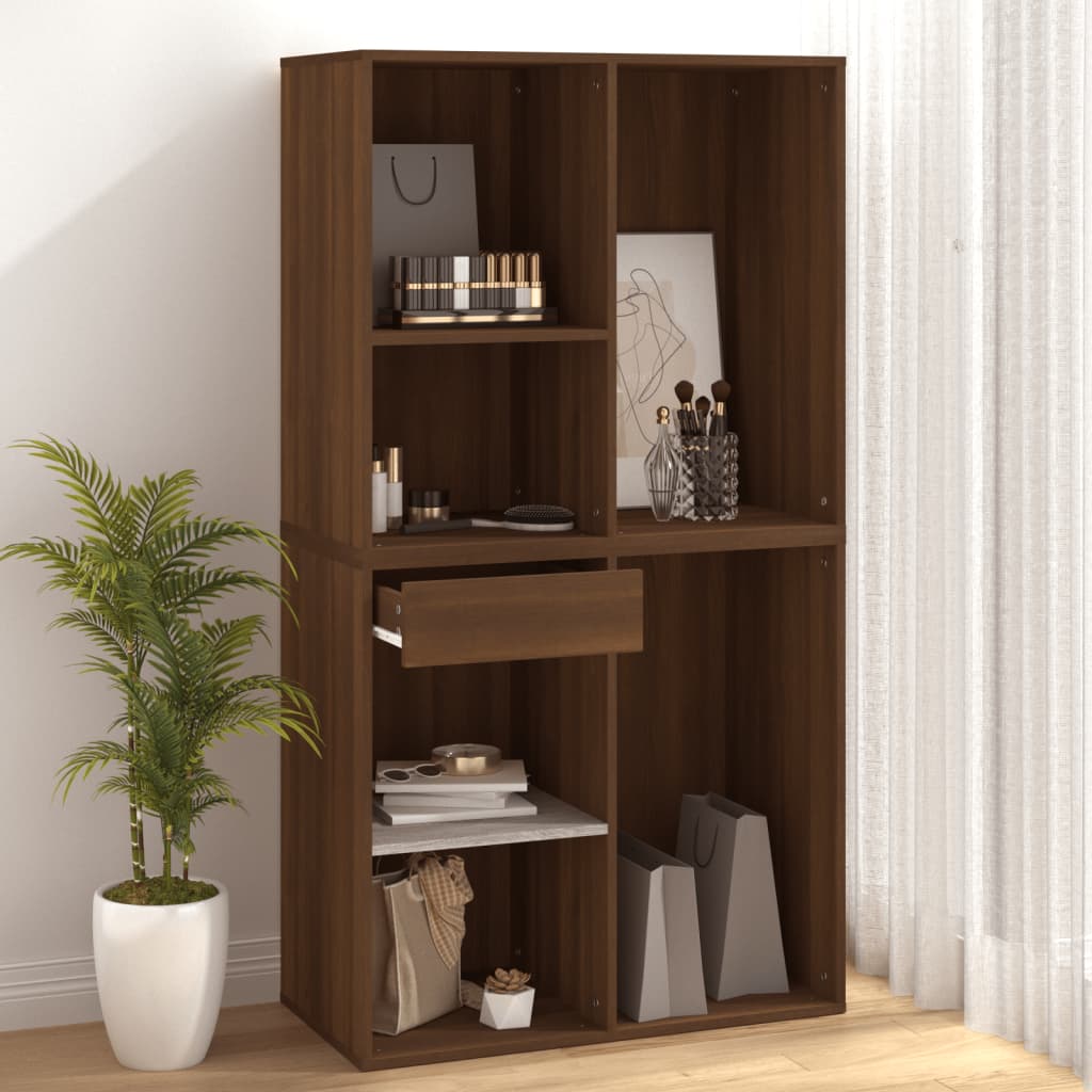 Armoire cosmétique Chêne marron 80x40x75 cm Bois d'ingénierie Armoires & meubles de rangement vidaXL