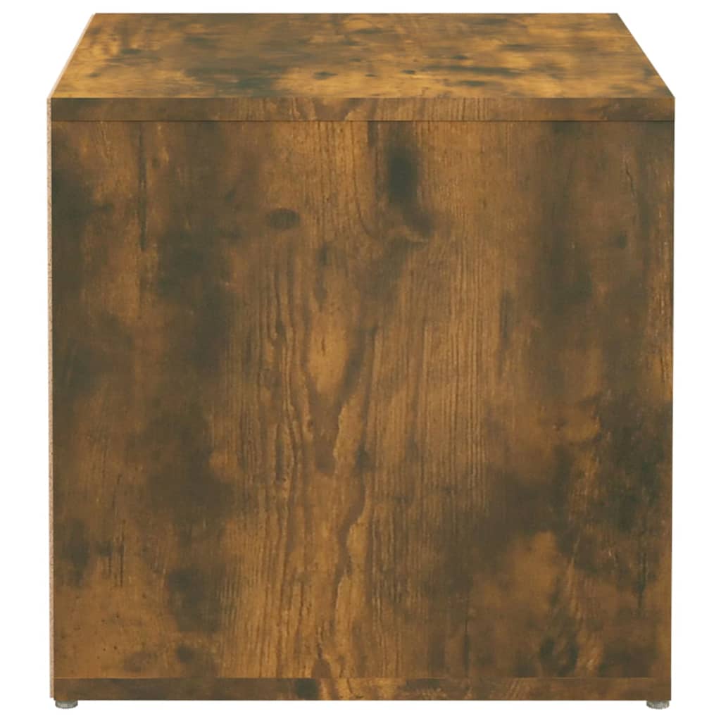 Tiroir boîte Chêne fumé 40,5x40x40 cm Bois d'ingénierie Commodes vidaXL