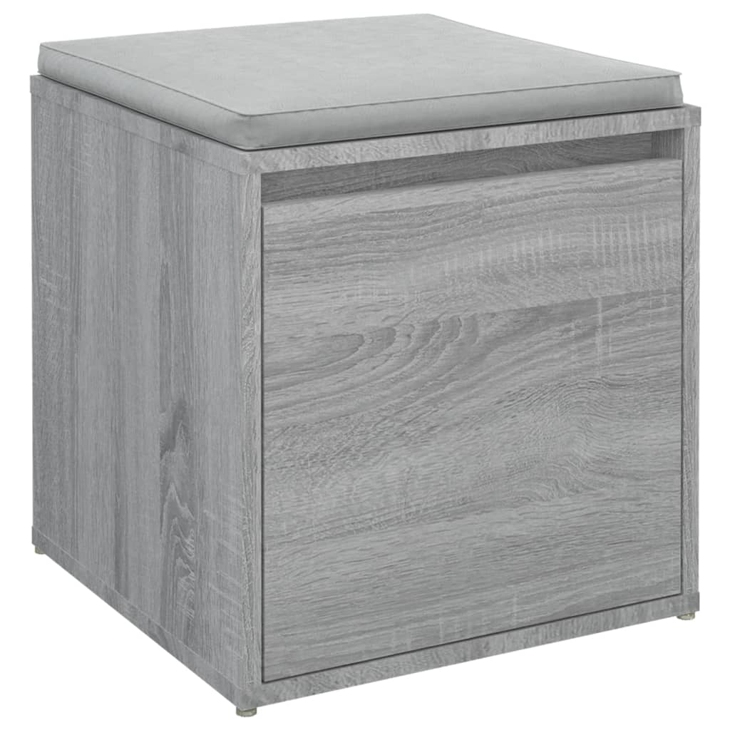 Tiroir boîte Sonoma gris 40,5x40x40 cm Bois d'ingénierie Commodes vidaXL