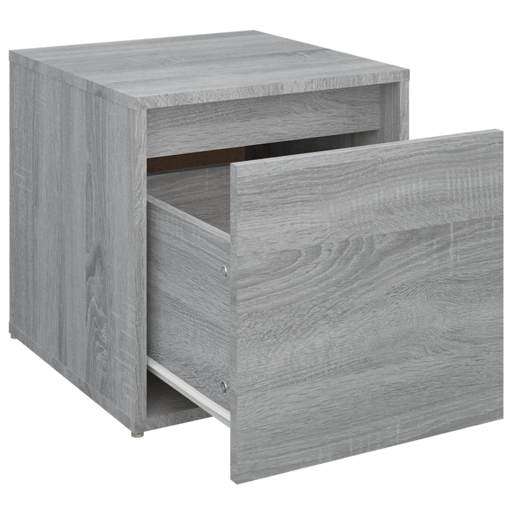 Tiroir boîte Sonoma gris 40,5x40x40 cm Bois d'ingénierie Commodes vidaXL