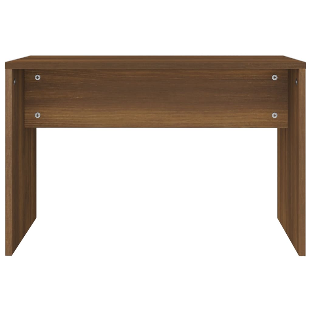 Tabouret de toilette Chêne marron 70x35x45 cm Bois d'ingénierie Bancs de coiffeuse vidaXL   