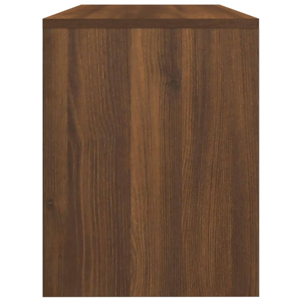 Tabouret de toilette Chêne marron 70x35x45 cm Bois d'ingénierie Bancs de coiffeuse vidaXL   