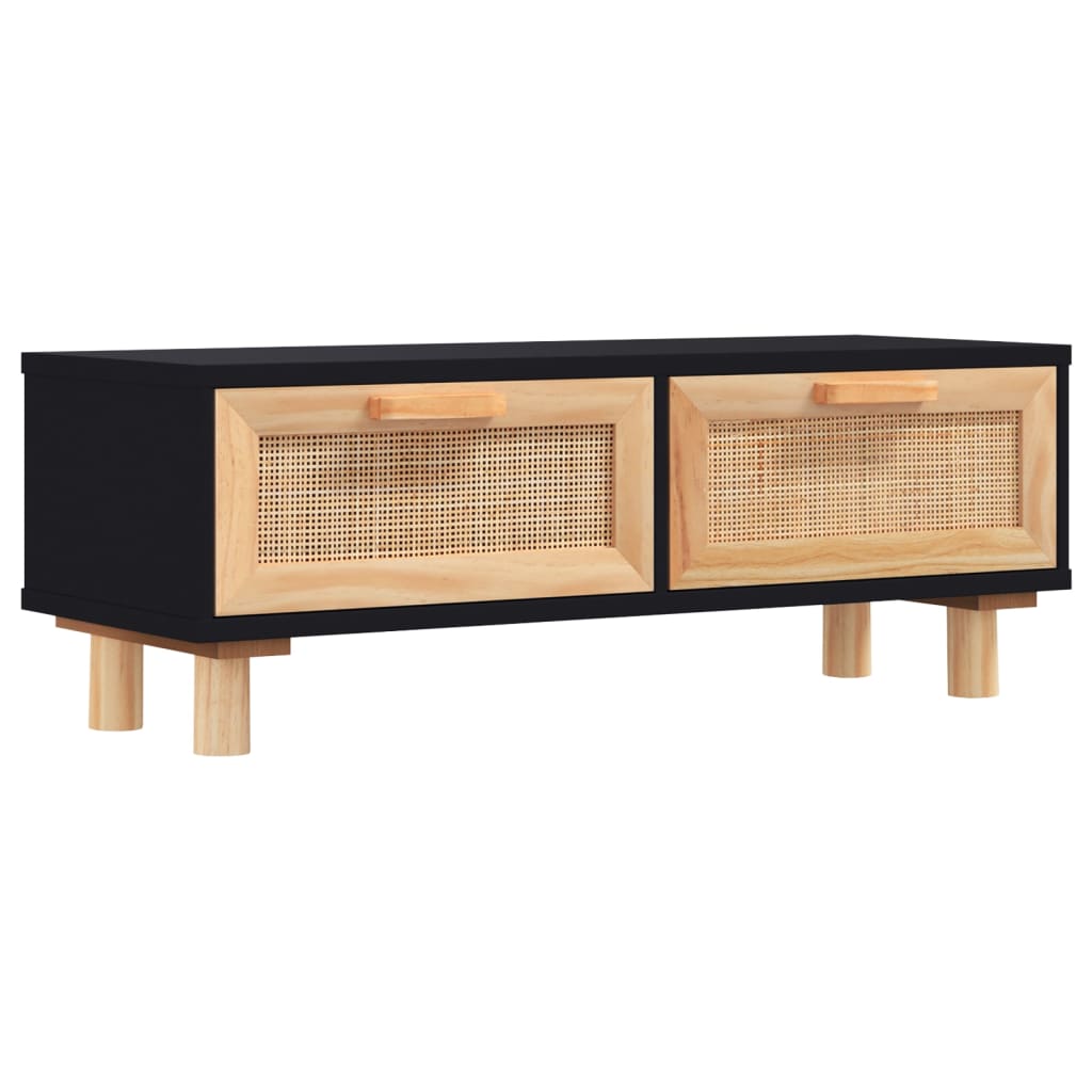 Table basse Noir 80x40x30 cm Bois d'ingénierie et pin massif Tables basses vidaXL   