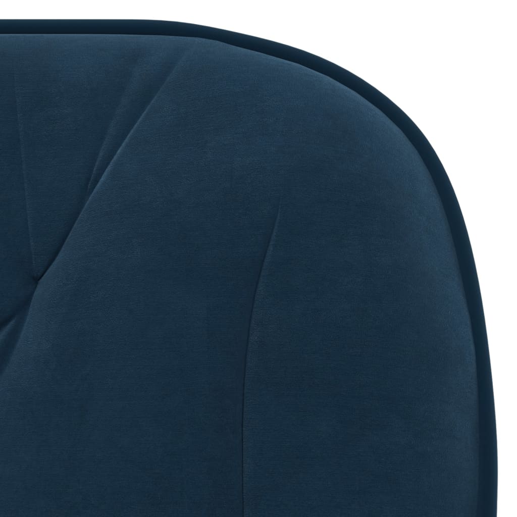 Chaise pivotante de bureau Bleu Velours Chaises de bureau vidaXL   