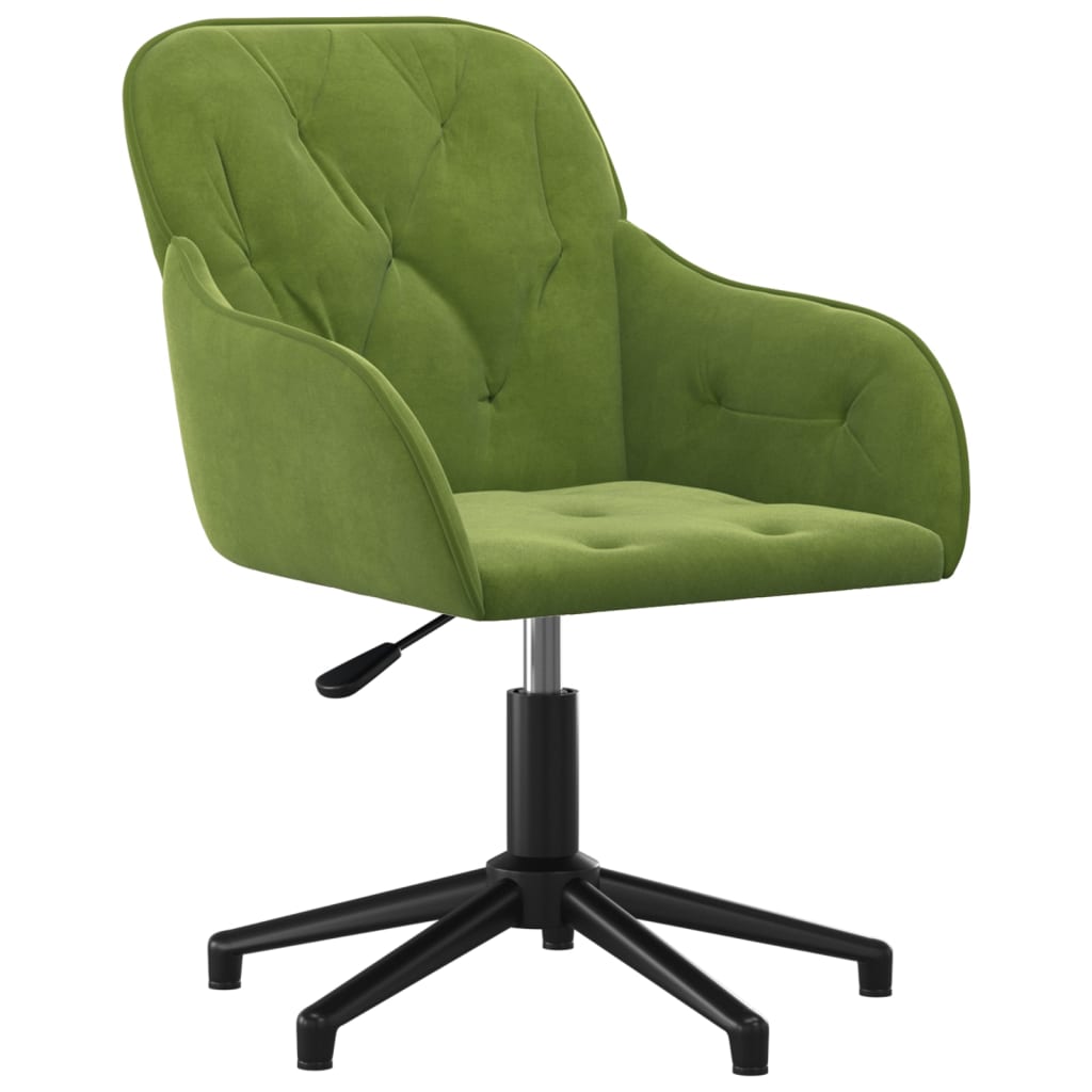 Chaise pivotante de bureau Vert clair Velours - Xios Store SNC