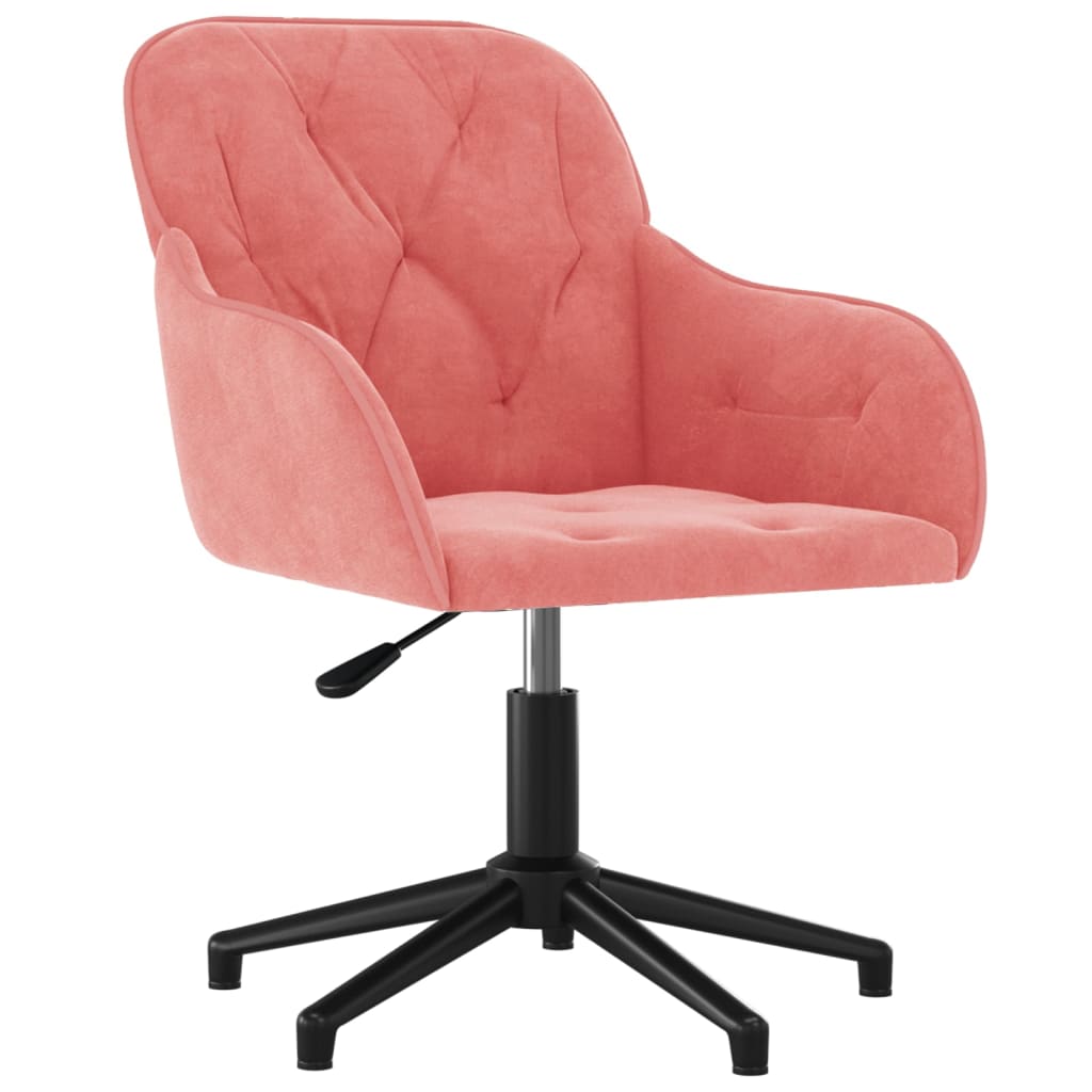 Chaise pivotante de bureau Rose Velours - Xios Store SNC