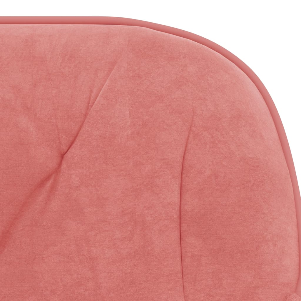 Chaise pivotante de bureau Rose Velours Chaises de bureau vidaXL   