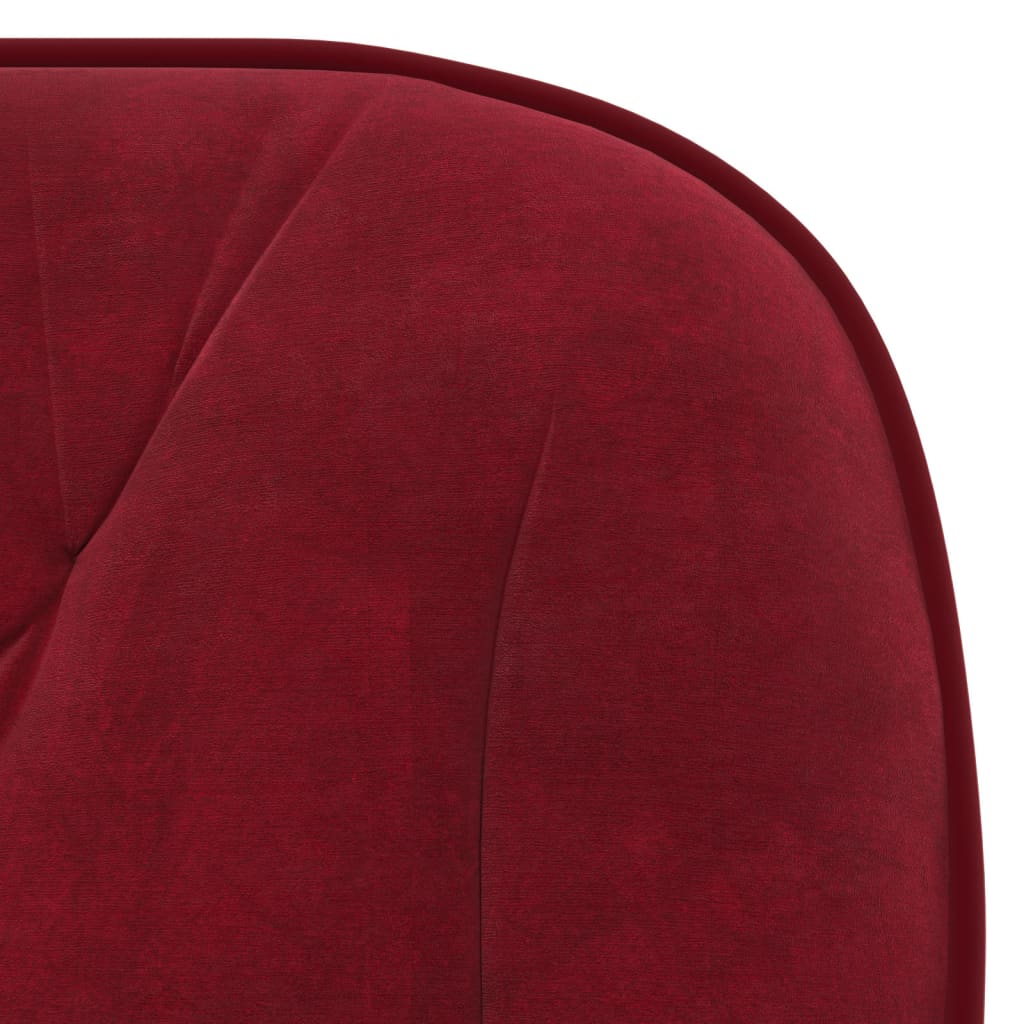 Chaise pivotante de bureau Rouge bordeaux Velours Chaises de bureau vidaXL   