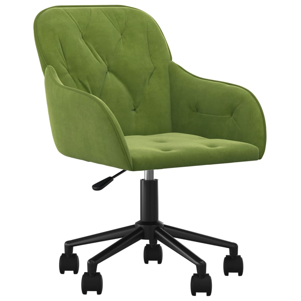 Chaise pivotante de bureau Vert clair Velours - Xios Store SNC