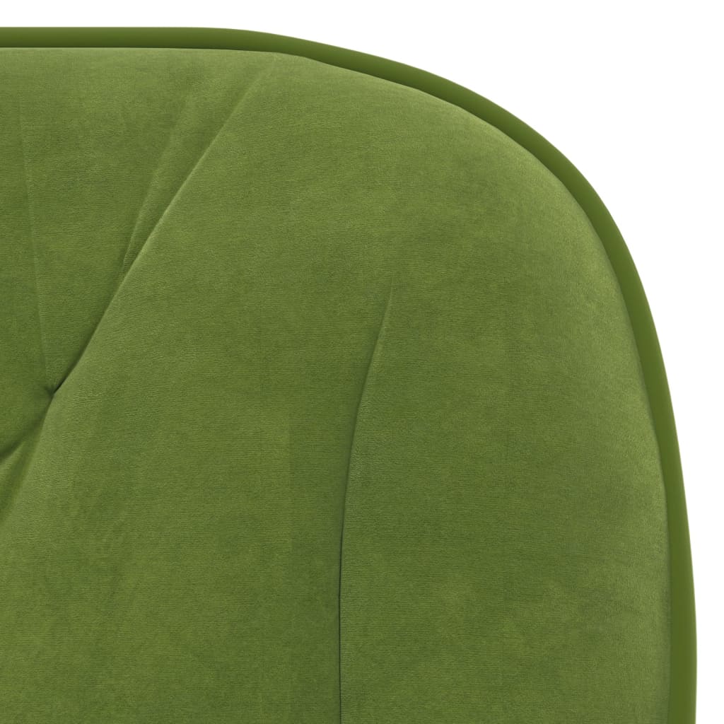 Chaise pivotante de bureau Vert clair Velours Chaises de bureau vidaXL   