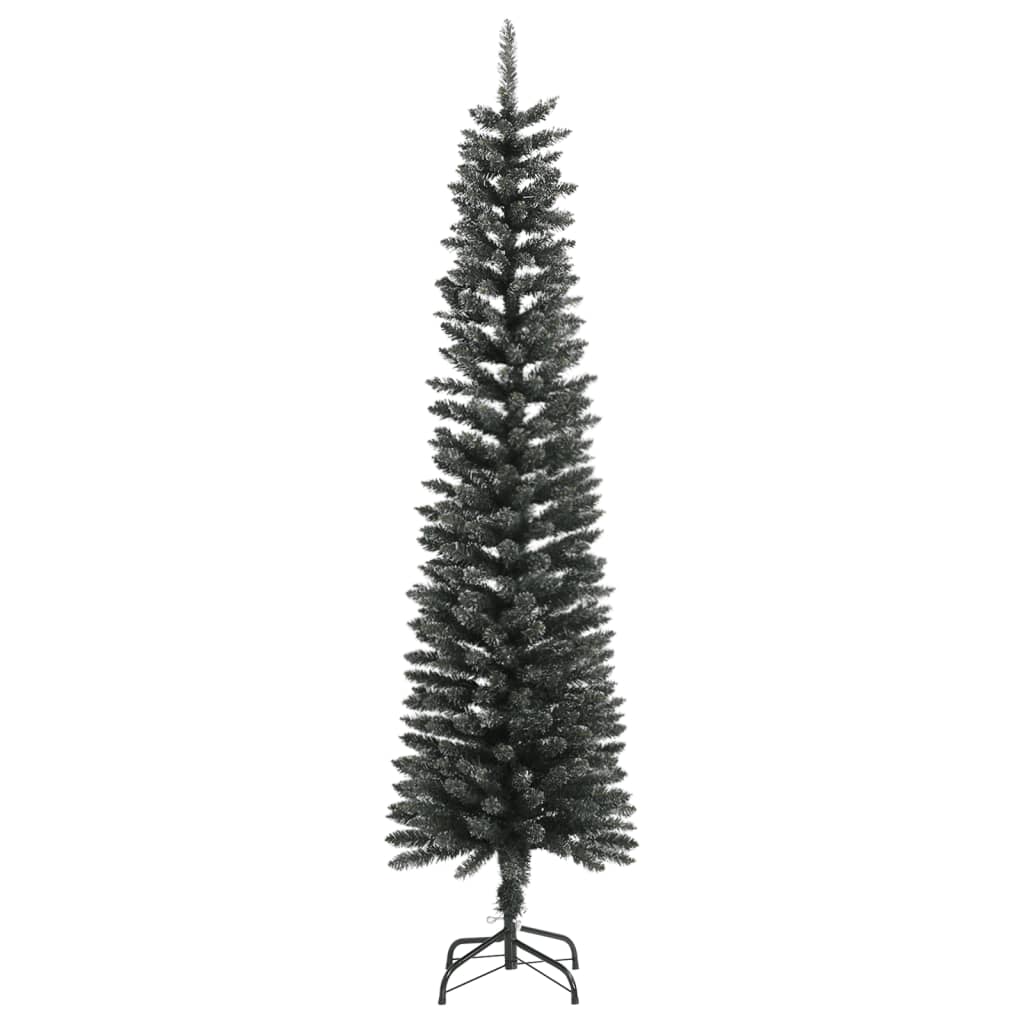 Sapin de Noël artificiel mince avec support Vert 180 cm PVC - Xios Store SNC