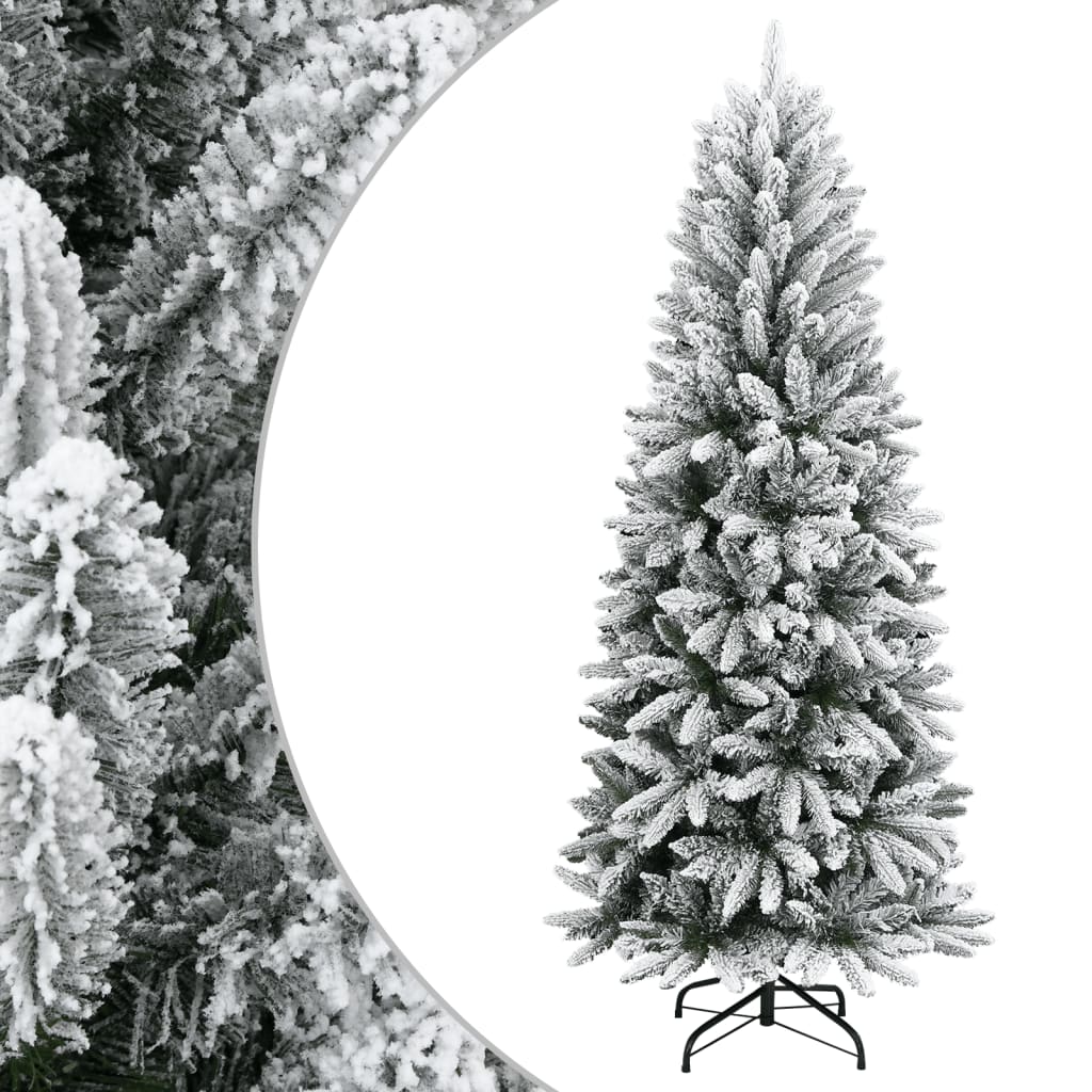 Sapin de Noël artificiel avec neige floquée 120 cm PVC et PE - Xios Store SNC