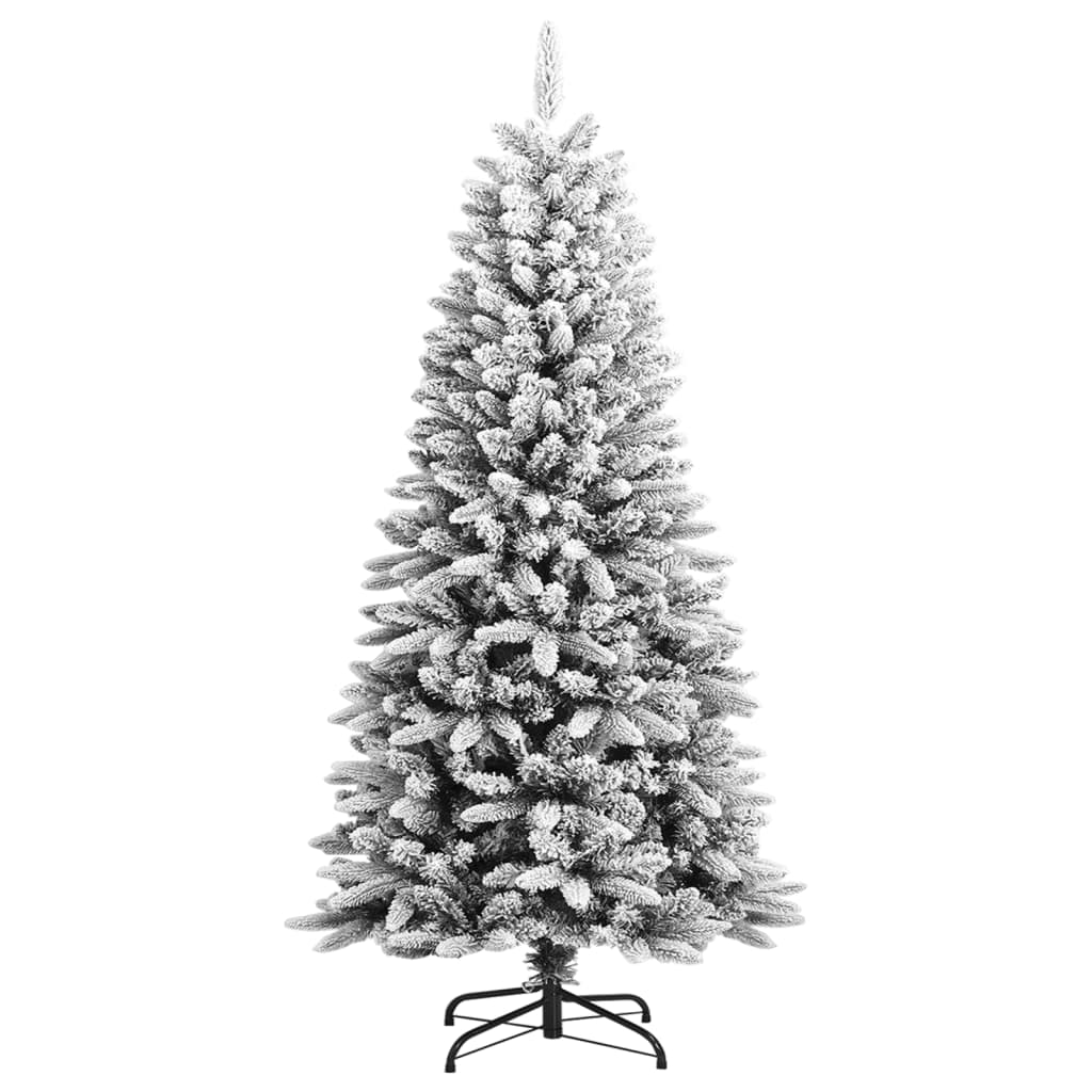 Sapin de Noël artificiel avec neige floquée 120 cm PVC et PE - Xios Store SNC