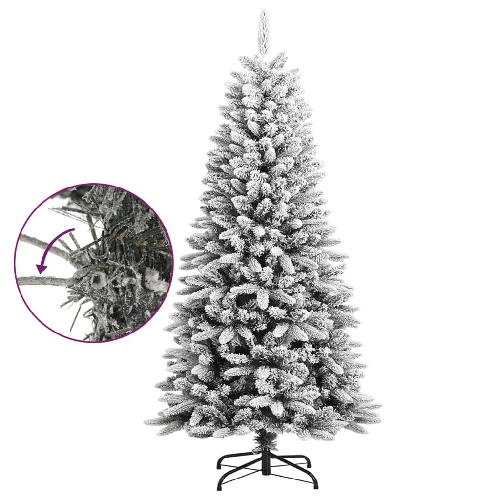 Sapin de Noël artificiel avec neige floquée 120 cm PVC et PE - Xios Store SNC