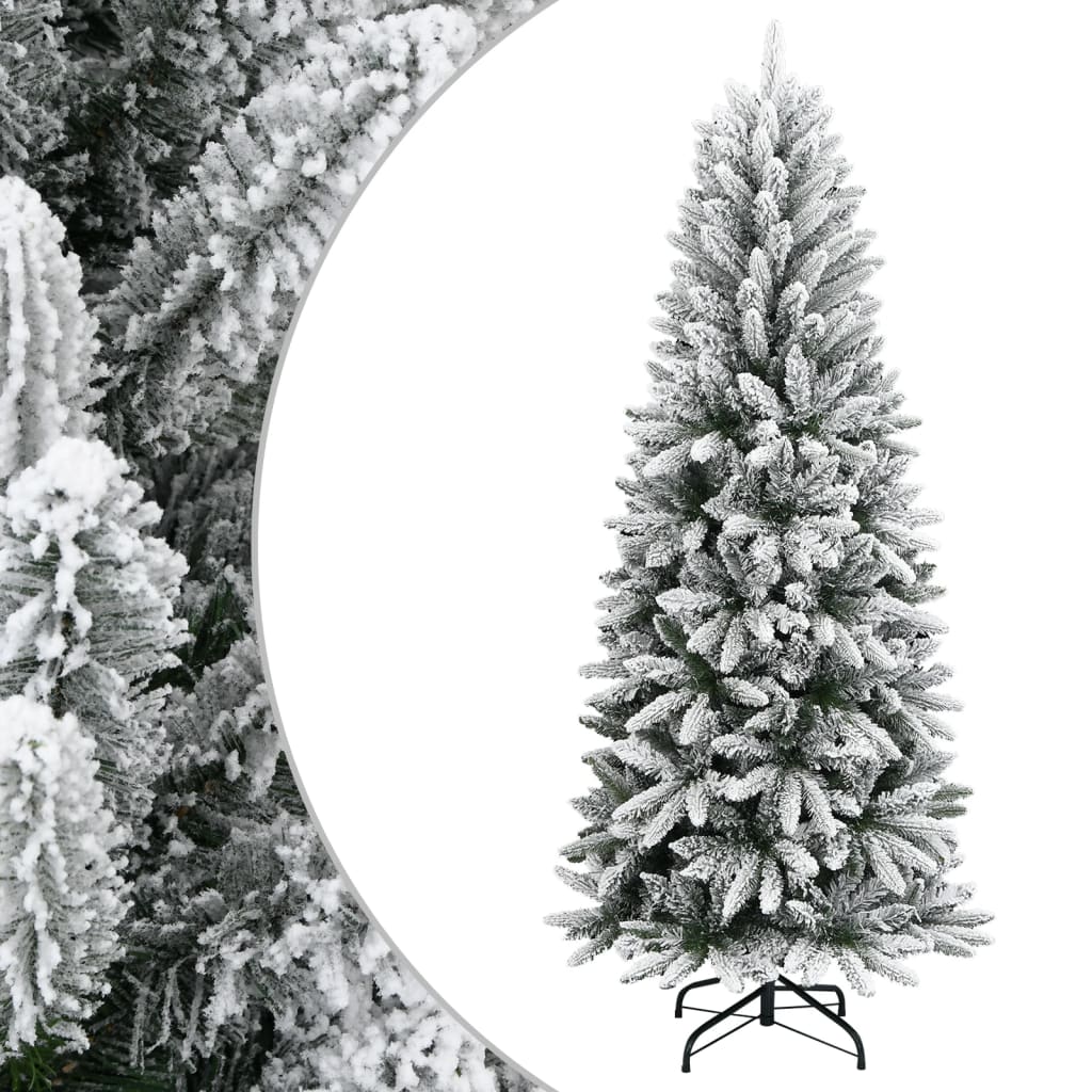 Sapin de Noël artificiel avec neige floquée 150 cm PVC et PE - Xios Store SNC