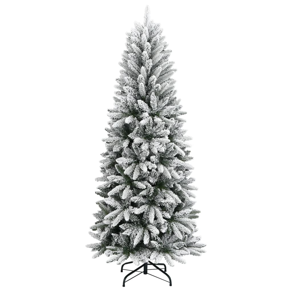 Sapin de Noël artificiel avec neige floquée 180 cm PVC et PE - Xios Store SNC