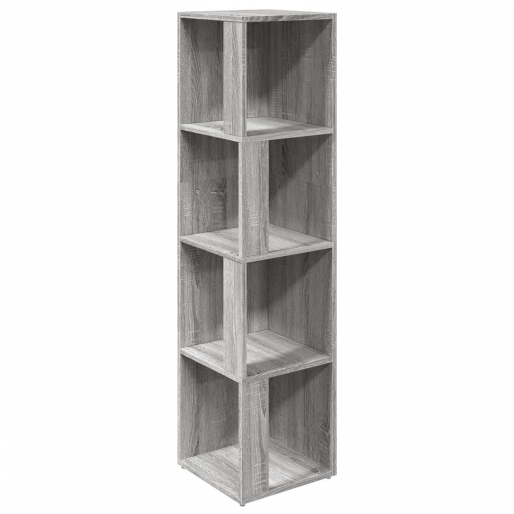 Armoire d'angle Sonoma gris 33x33x132 cm Bois d'ingénierie Casiers & armoires de rangement vidaXL