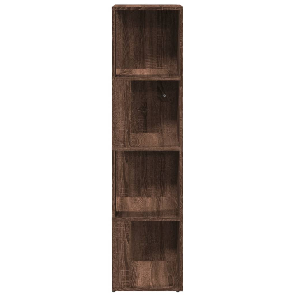 Armoire d'angle Chêne marron 33x33x132 cm Bois d'ingénierie Casiers & armoires de rangement vidaXL