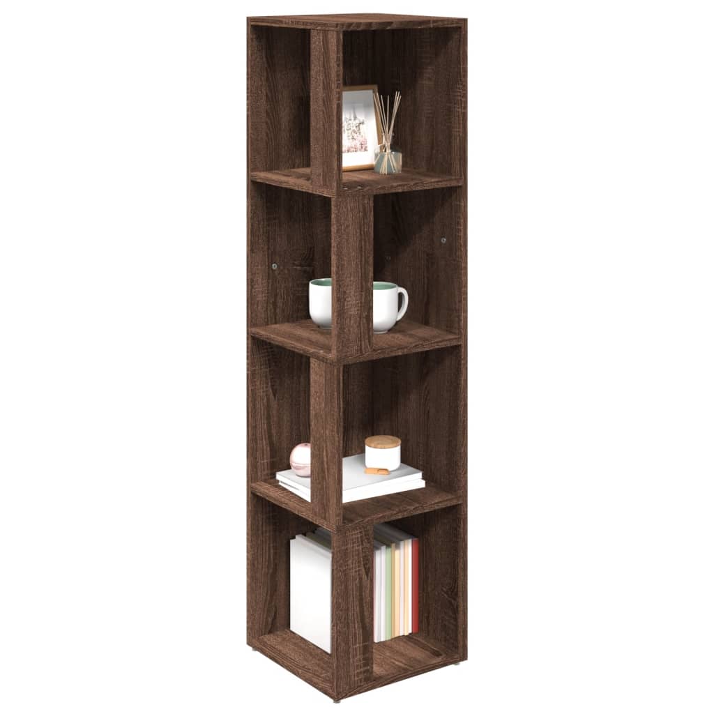 Armoire d'angle Chêne marron 33x33x132 cm Bois d'ingénierie Casiers & armoires de rangement vidaXL