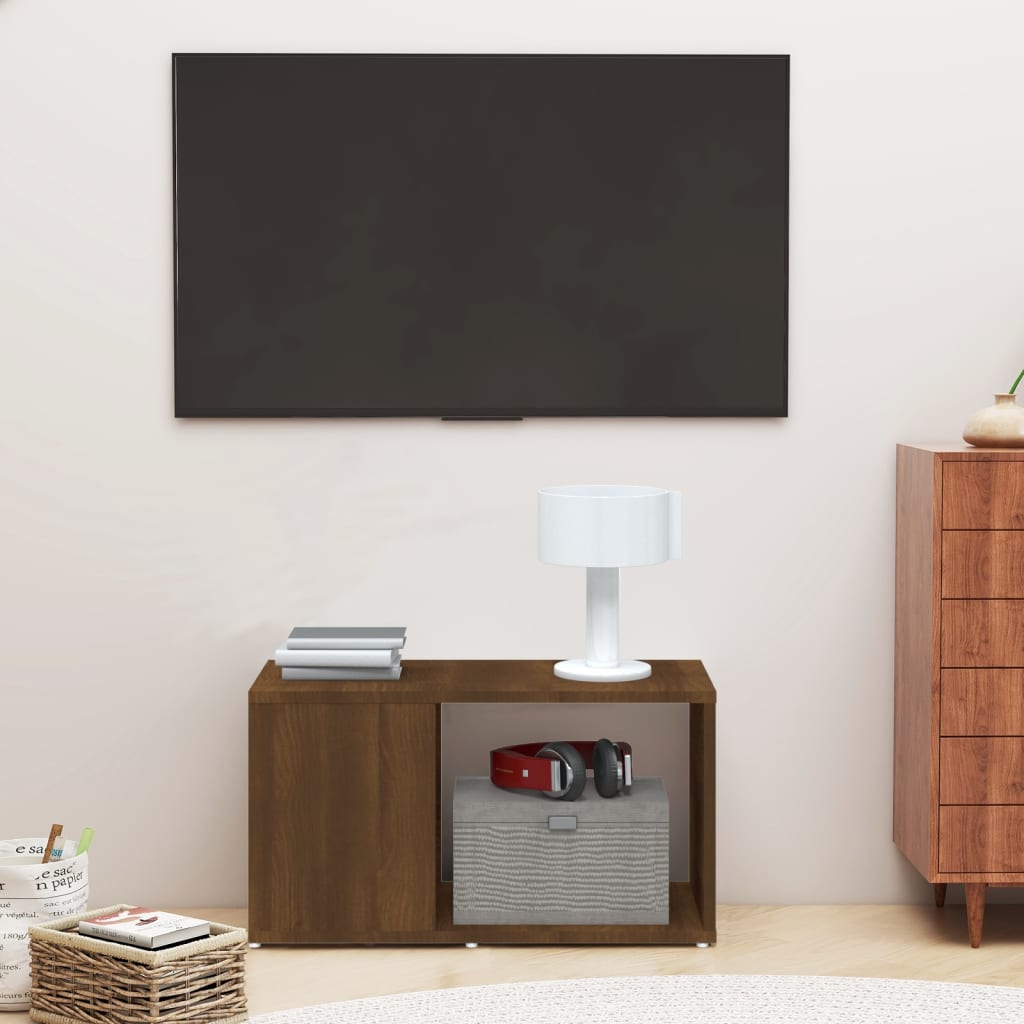 Meuble TV Chêne marron 60x24x32 cm Bois d'ingénierie Meubles TV vidaXL   